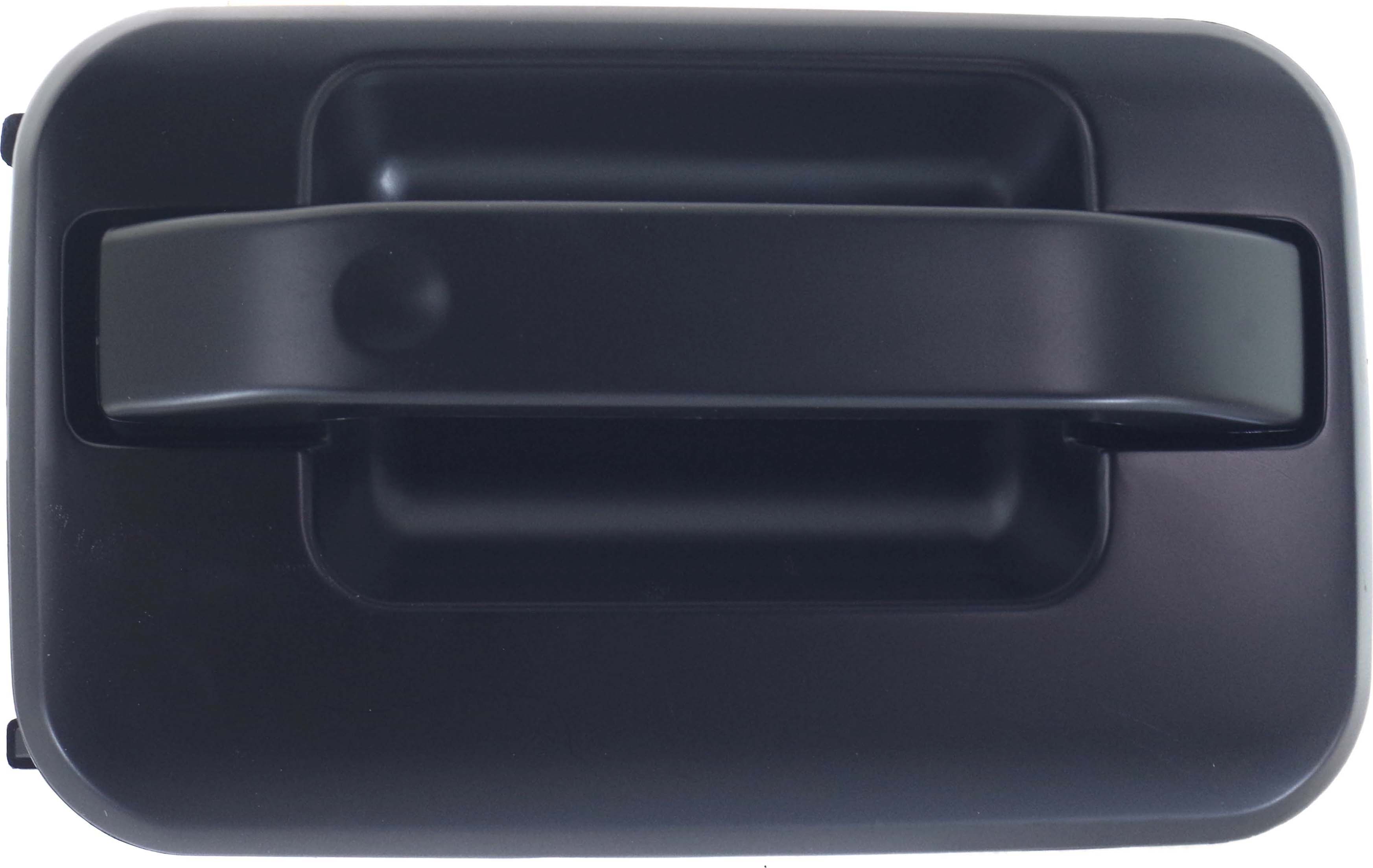AM F 150-09-22 FRONT EXTERIOR DOOR HANDLE RH Primed Black w o Keyhole w Metal Connector SKU RF46210047K OEM CL3Z1522404AA