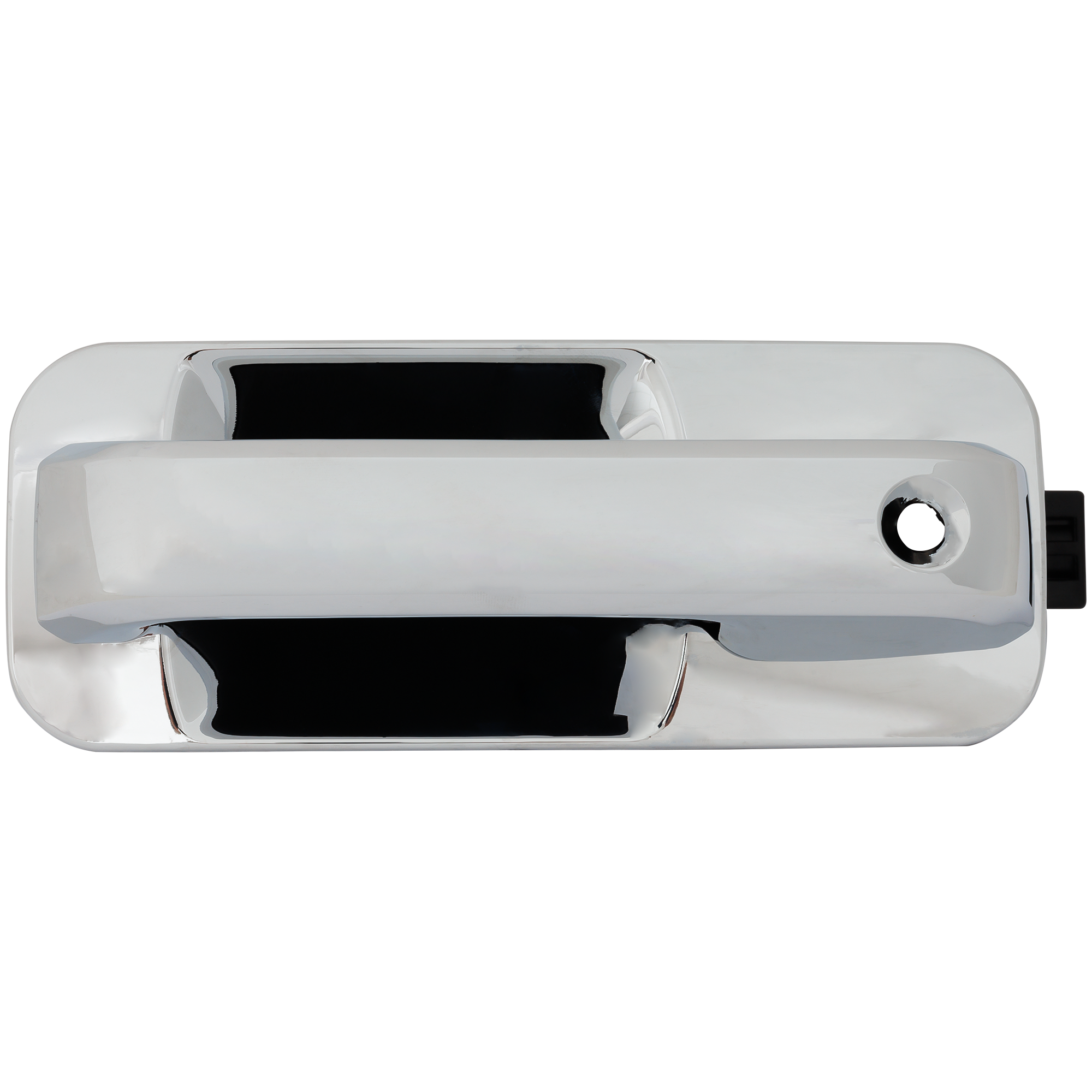 AM F 150-15-22 FRONT EXTERIOR DOOR HANDLE LH Chrome w Keyhole and Keypad Hole w o Power RFID SKU RF46250022 OEM FL3Z1522405AA PFM