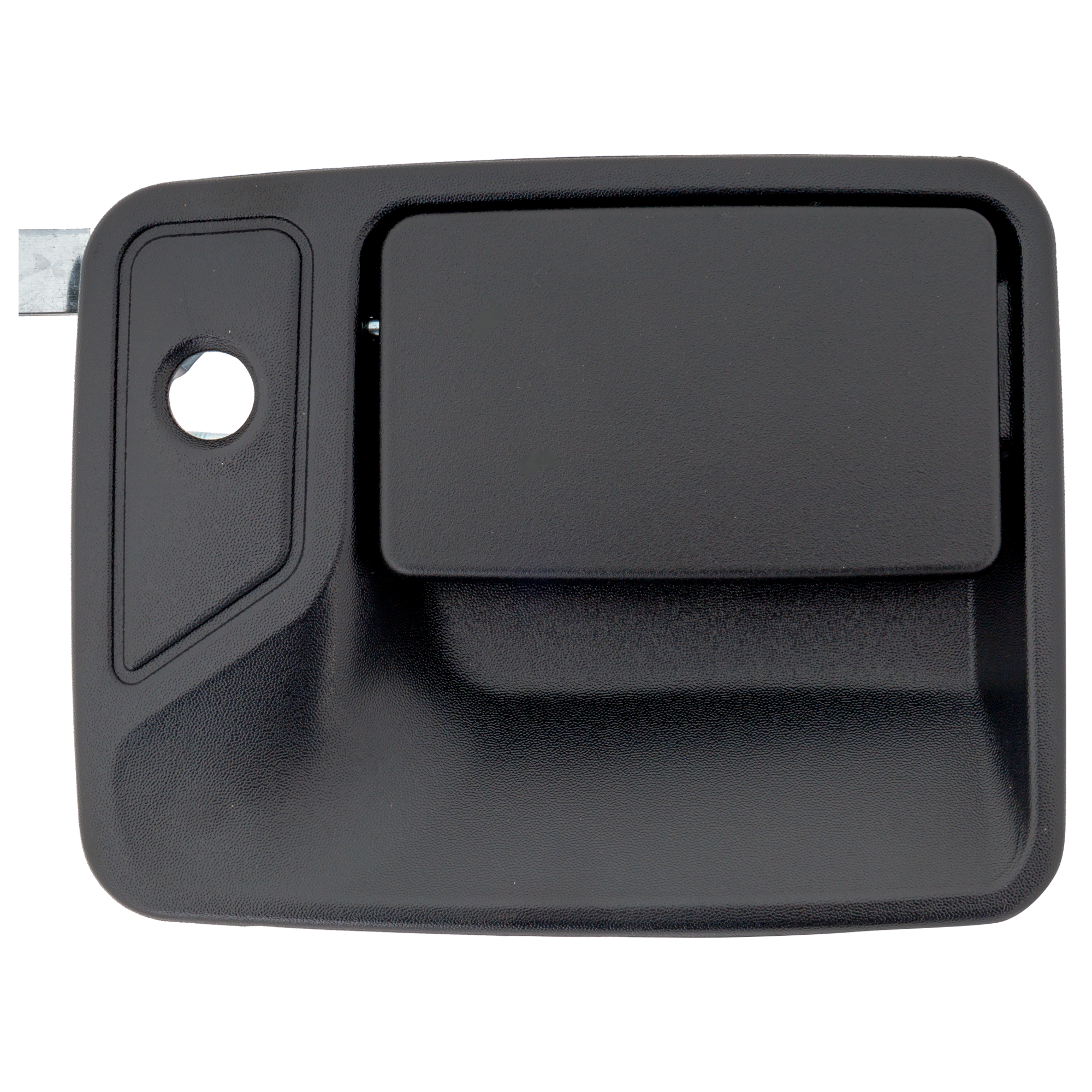 AM F SERIES SUPER DUTY 99-16 FRONT EXTERIOR DOOR HANDLE RH Textured Black Metal w Keyhole SKU RF46250023 OEM 7C3Z2522404