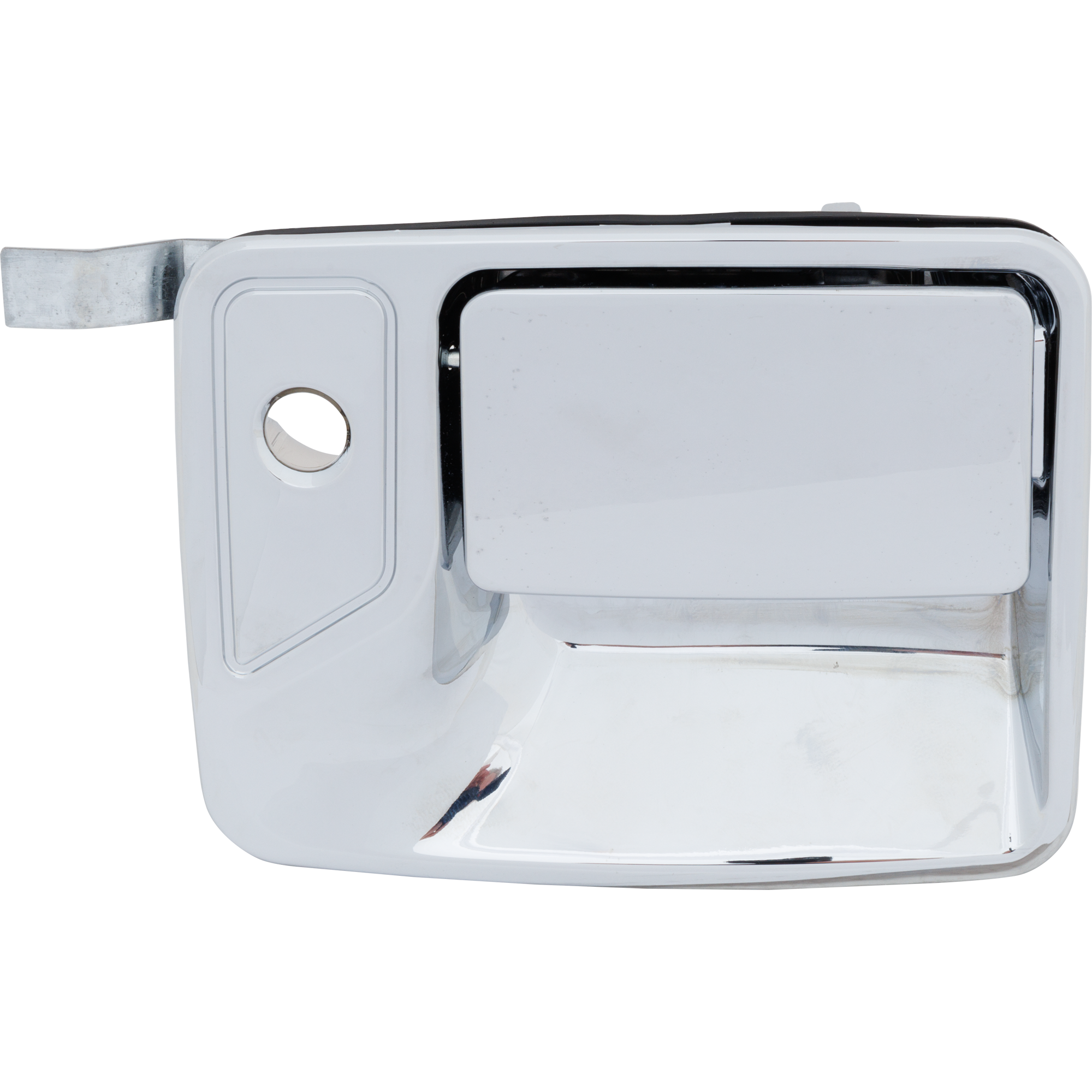 AM F SERIES SUPER DUTY 99-16 FRONT EXTERIOR DOOR HANDLE RH Chrome Metal w Keyhole SKU RF46250025 OEM 7C3Z2522404