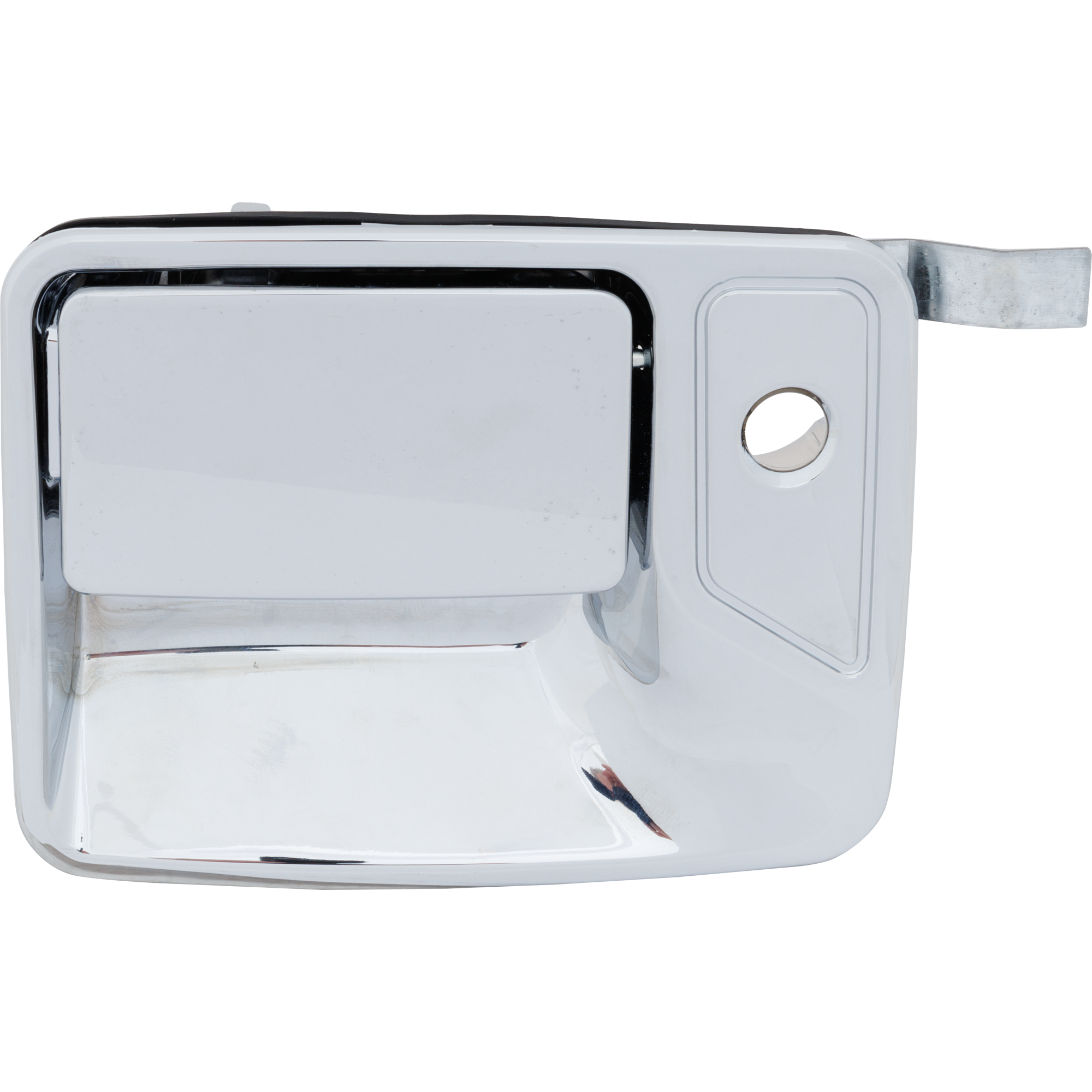 AM F SERIES SUPER DUTY 99-16 FRONT EXTERIOR DOOR HANDLE LH Chrome Metal w Keyhole SKU RF46250026 OEM 7C3Z2522405