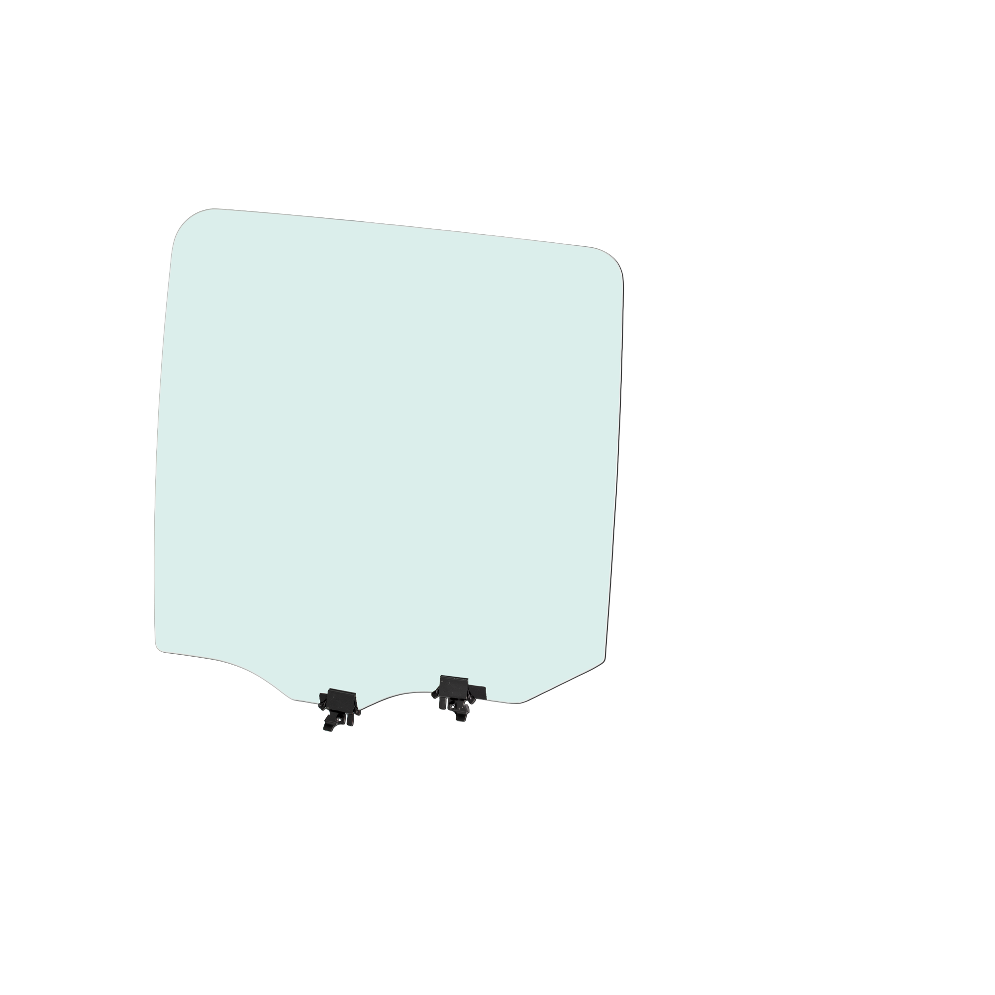 AM FORD F SERIES SUPER DUTY 13-22 REAR DOOR GLASS LH Green Tint w Solar Clip 4 Door SKU RF48130042 OEM CC3Z2625713A