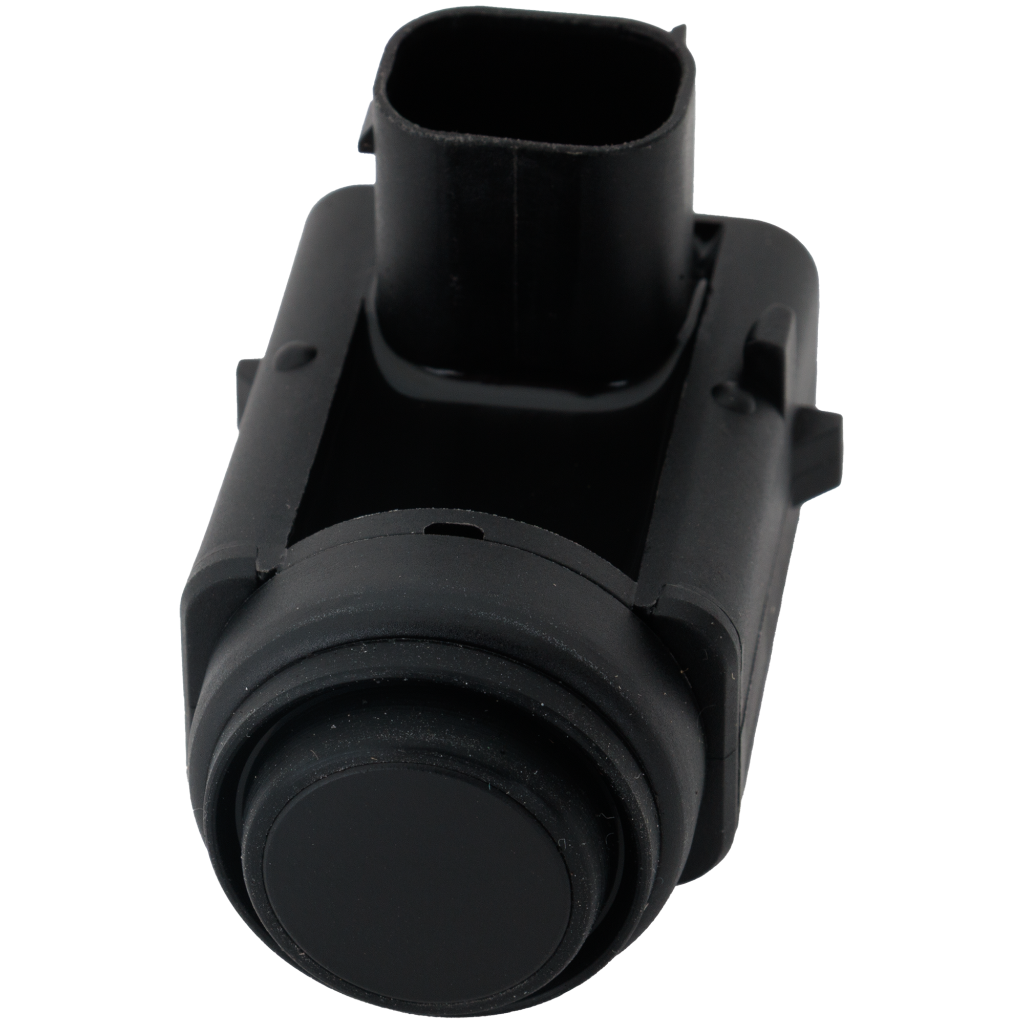 AM FIESTA 01-08 FOCUS 02-05 PARKING ASSIST SENSOR Angled 3 Pin Connector Plugged Black w Fastening Ring SKU RF54130014 OEM 2L1T15K859AA 1S7J15K859AA