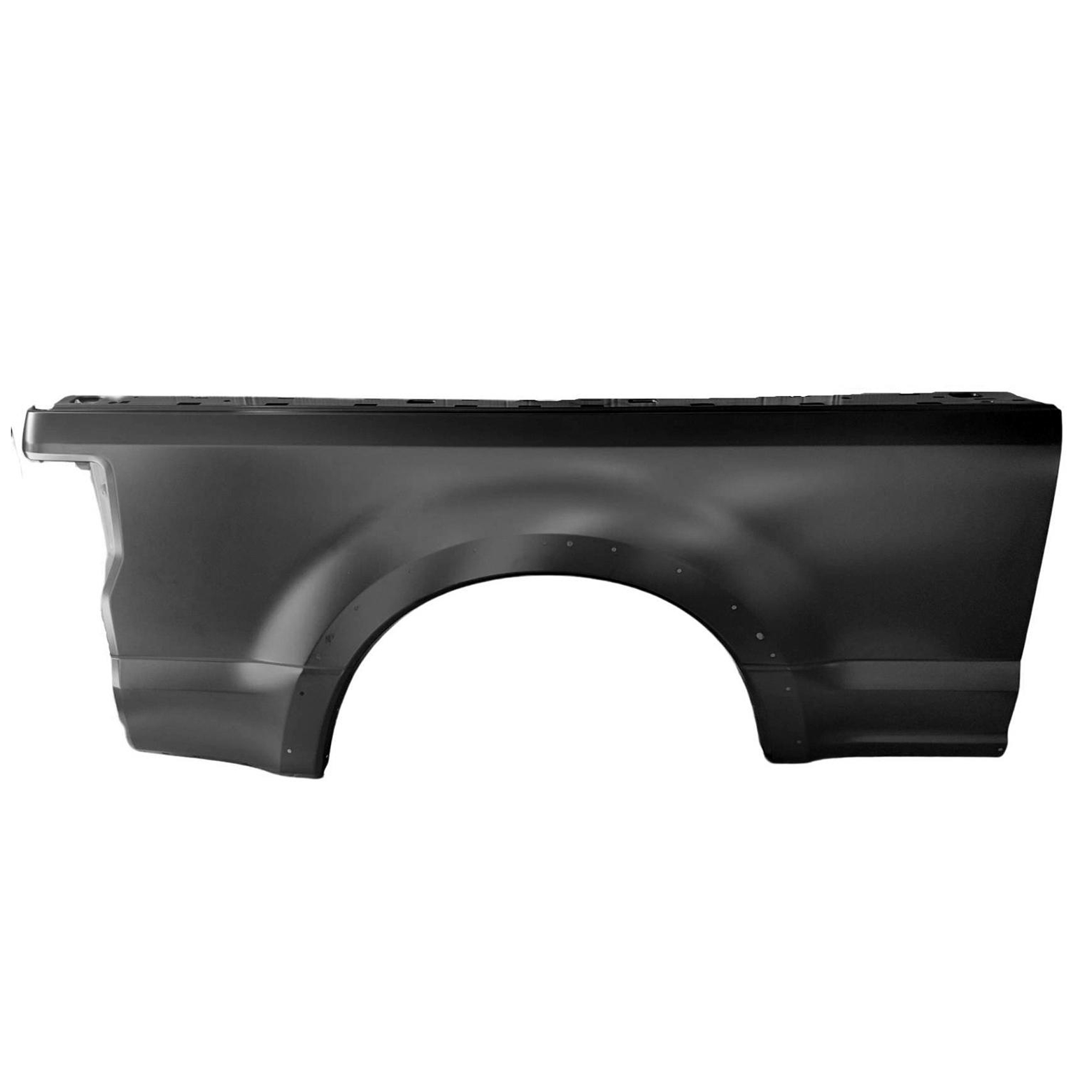 AM F SERIES SUPER DUTY P U 17-22 TRUCK BEDSIDE PANEL RH Outer Primed Single Rear Wheels 7 Foot Bed w Wheel Opening Moldings Crew Extended Cab CAPA SKU RF58010015Q Partslink FO1757145C OEM HC3Z9627840B