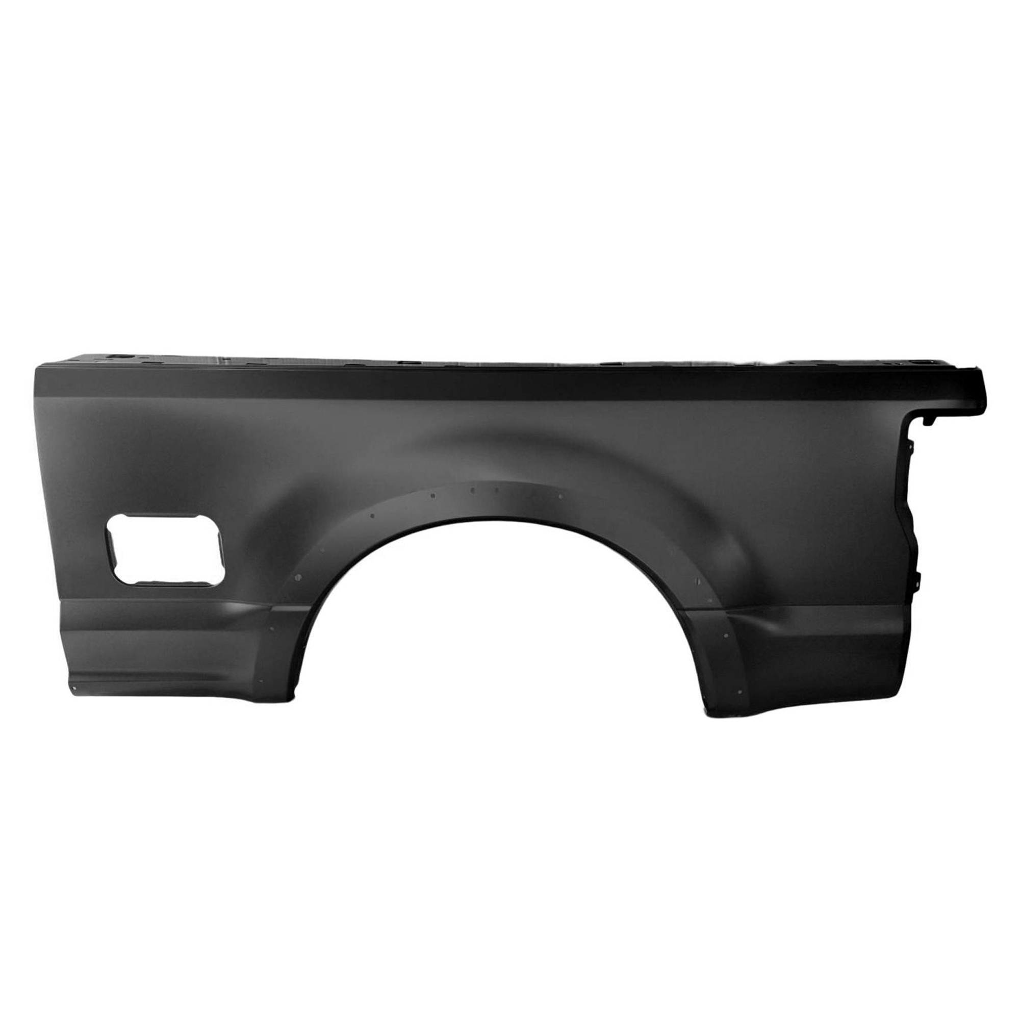 AM F SERIES SUPER DUTY P U 17-22 TRUCK BEDSIDE PANEL LH Outer Primed Single Rear Wheels 7 Foot Bed w Wheel Opening Moldings Crew Extended Cab CAPA SKU RF58010016Q Partslink FO1756145C OEM HC3Z9627841B