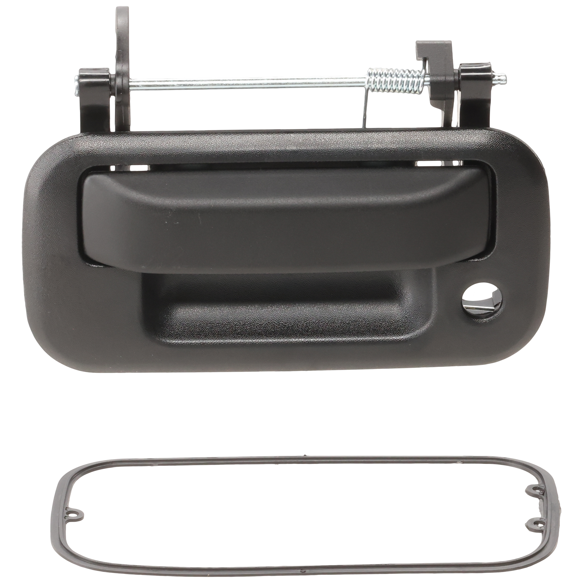 AM F 150-04-14 EXPLORER SPORT TRAC 07-10 SUPER DUTY 08-16 TAILGATE HANDLE Plasic and Metal Black w o Camera hole w Key Hole SVT Raptor New Style SKU RF58070007 OEM 8L3Z9943400AA PFM