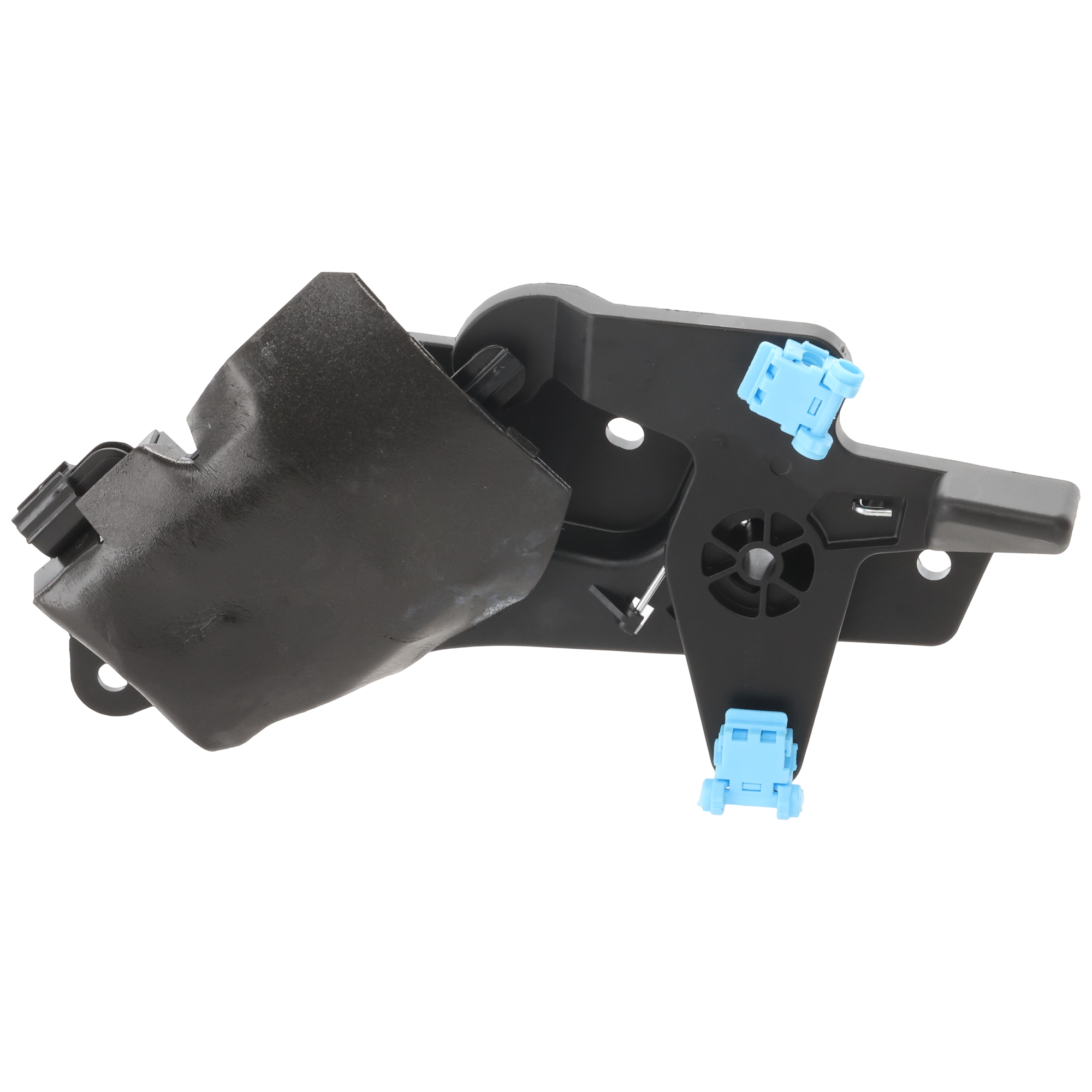 AM F 150-15-22 F 250-17-23 TAILGATE LOCK ACTUATOR MOTOR Black and Blue Metal and Plastic w Latch 1 Female Square Connector 2 Male Bullet Terminals SKU RF58240002 OEM FL3Z9943170C GC3Z9943170A GC3Z