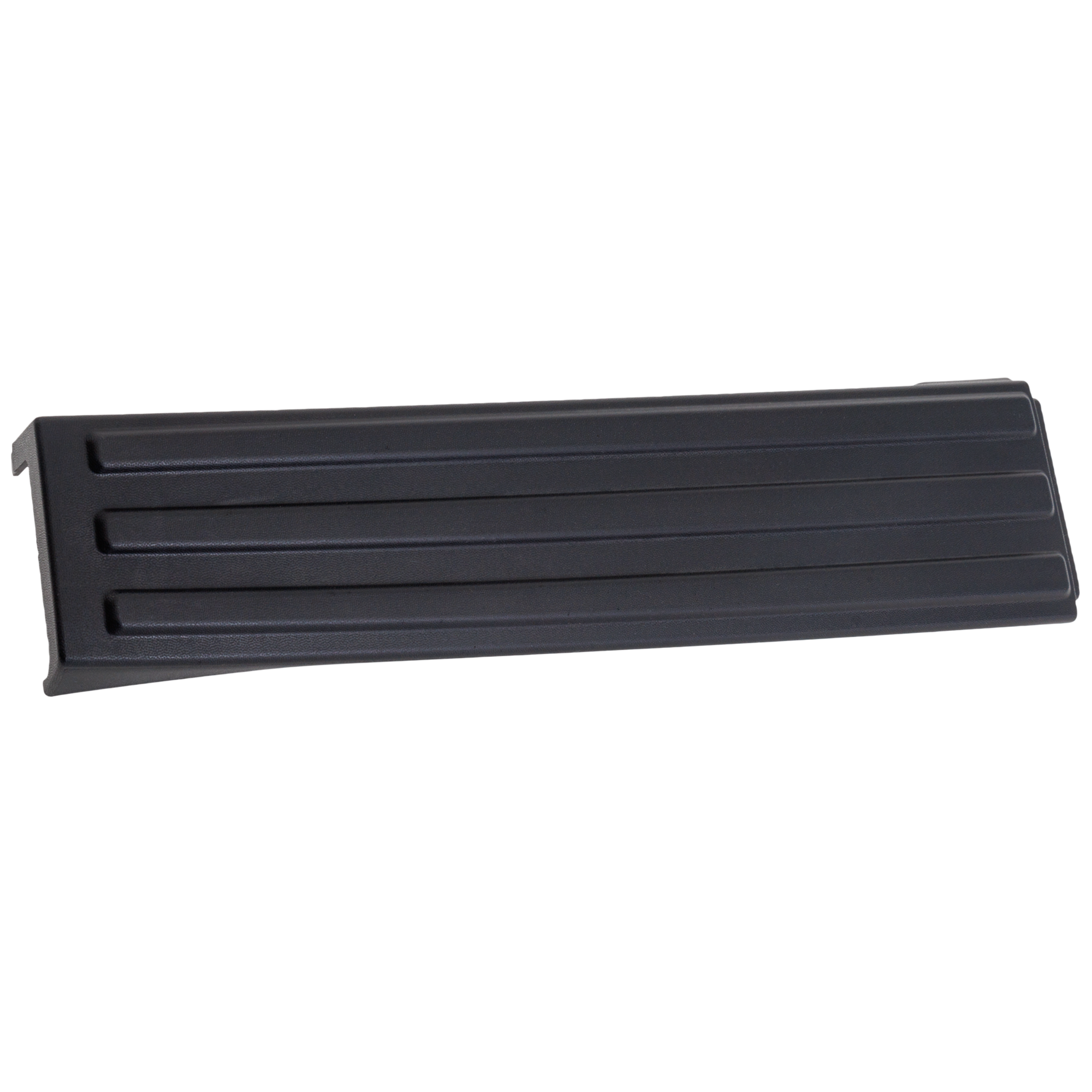 AM F 150-09-14 TAILGATE MOLDING LH Black Step Type Tailgate Side Step Molding w Flex Gate Step SKU RF58450010 Partslink FO1904124 OEM 9L3Z9941019AA