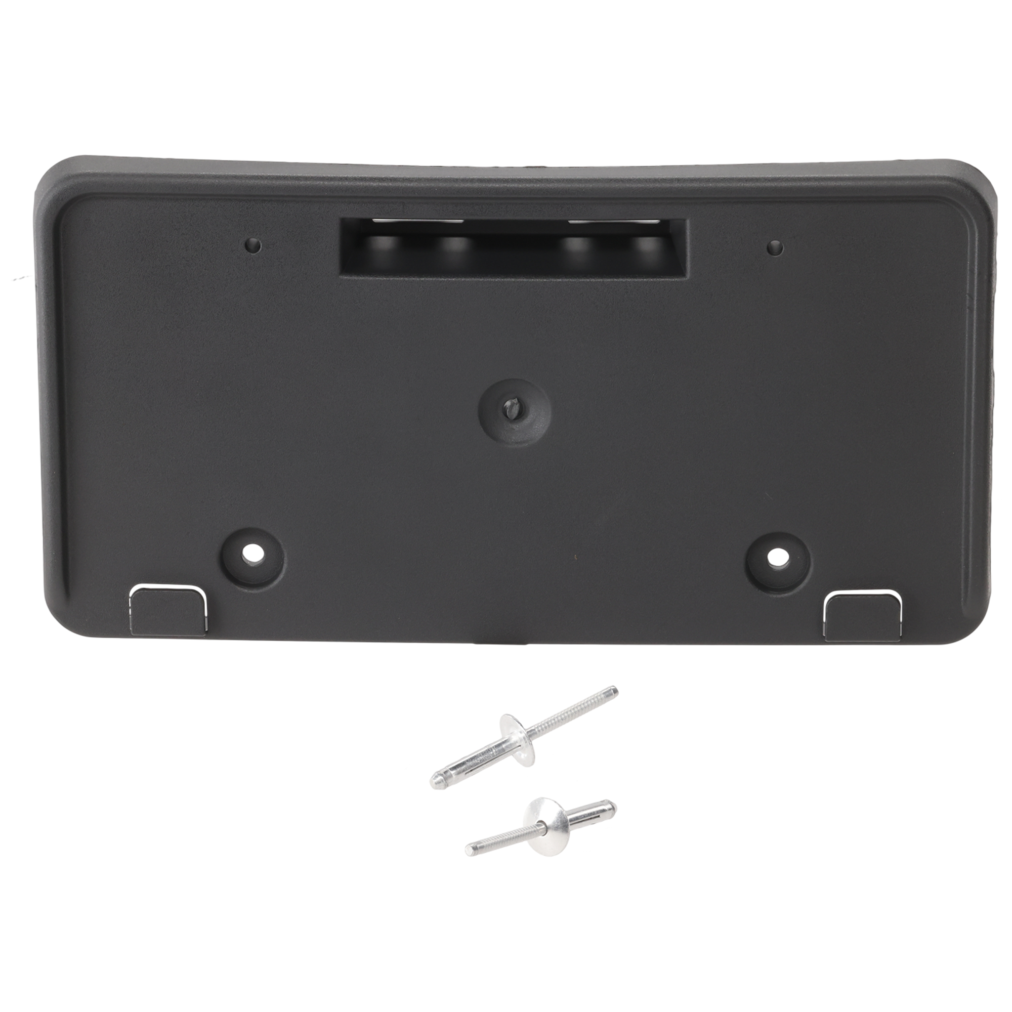 AM FIESTA 14-19 FRONT LICENSE PLATE BRACKET Textured Hatchback Sedan SKU RF70050001 Partslink FO1068152 OEM D2BZ17A385AA