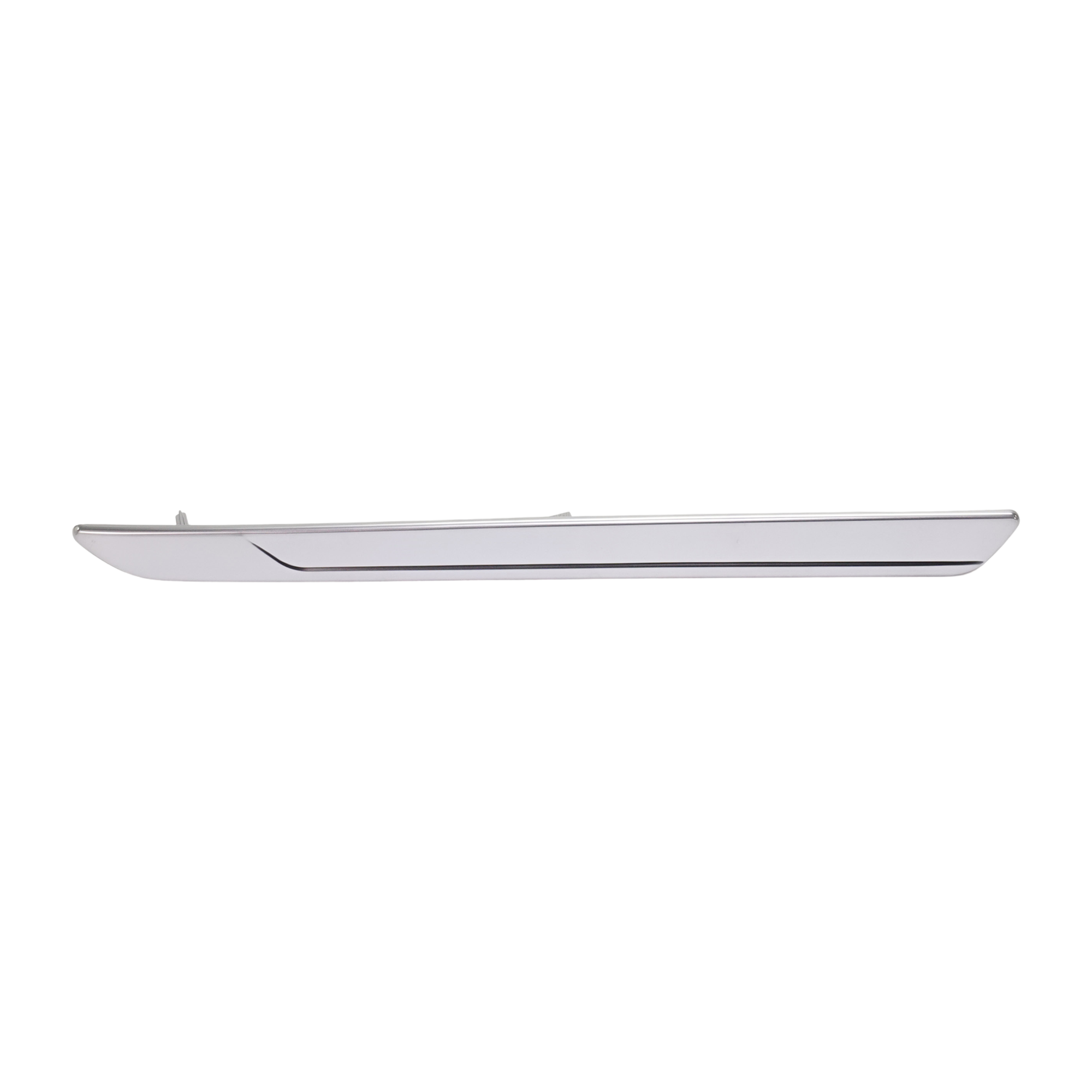 AM EXPLORER 18-19 REAR BUMPER MOLDING RH Side Chrome Platinum Model SKU RF76370005 Partslink FO1147104 OEM JB5Z17C830CC