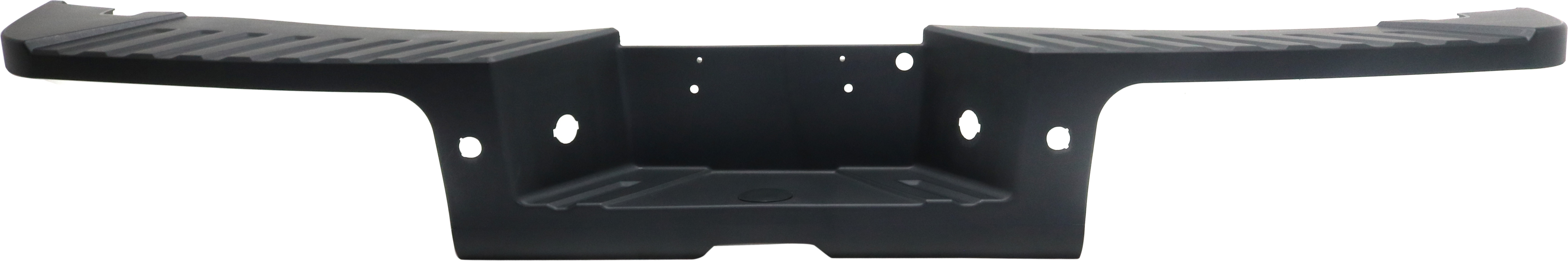 AM F SERIES SUPER DUTY 13-16 REAR BUMPER STEP PAD Black w Rear Object Sensor Holes SKU RF76490008 Partslink FO1191139 OEM DC3Z17B807DA