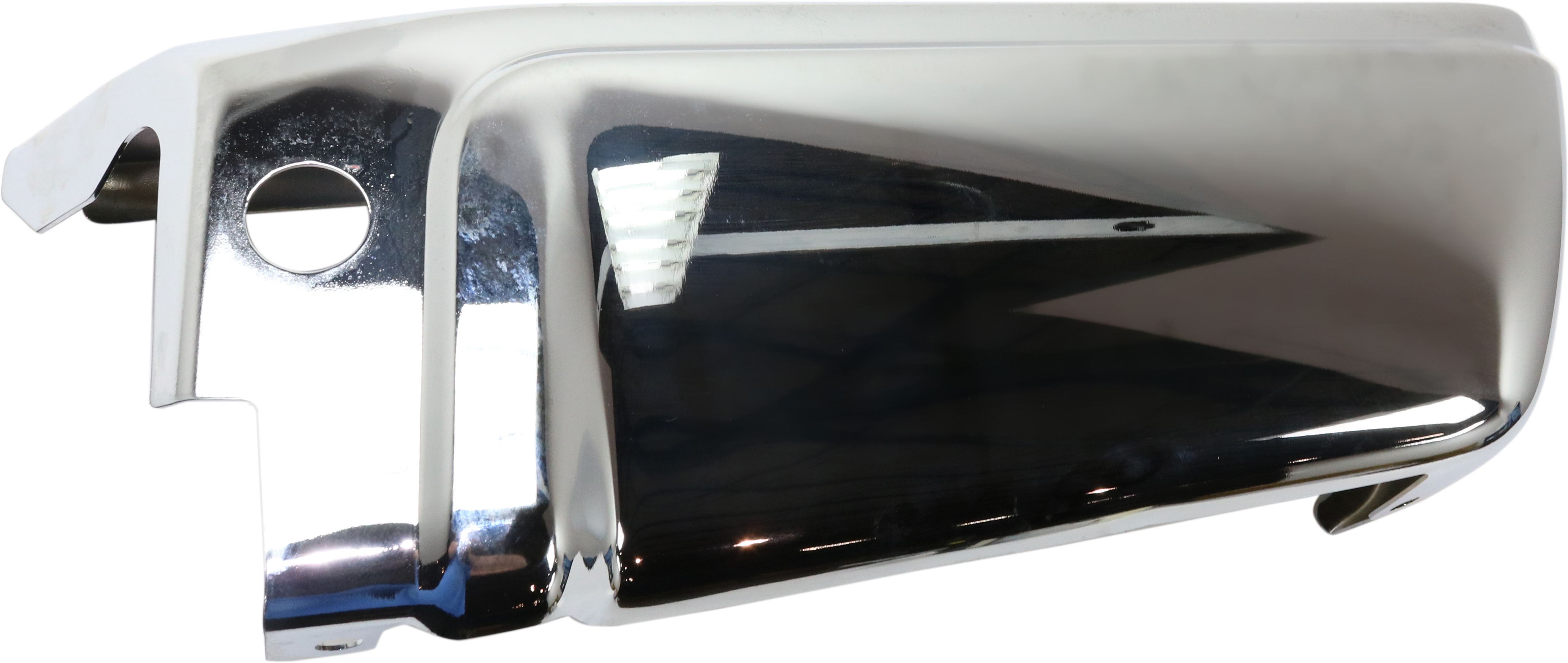AM F SERIES SUPER DUTY 08-16 STEP BUMPER FACE BAR ONLY w o Pad w Pad Provision w o Mounting Bracket RH Chrome w o Rear Object Sensor Holes SKU RF82590001 Partslink FO1105122 OEM 9C3Z17906B PFM