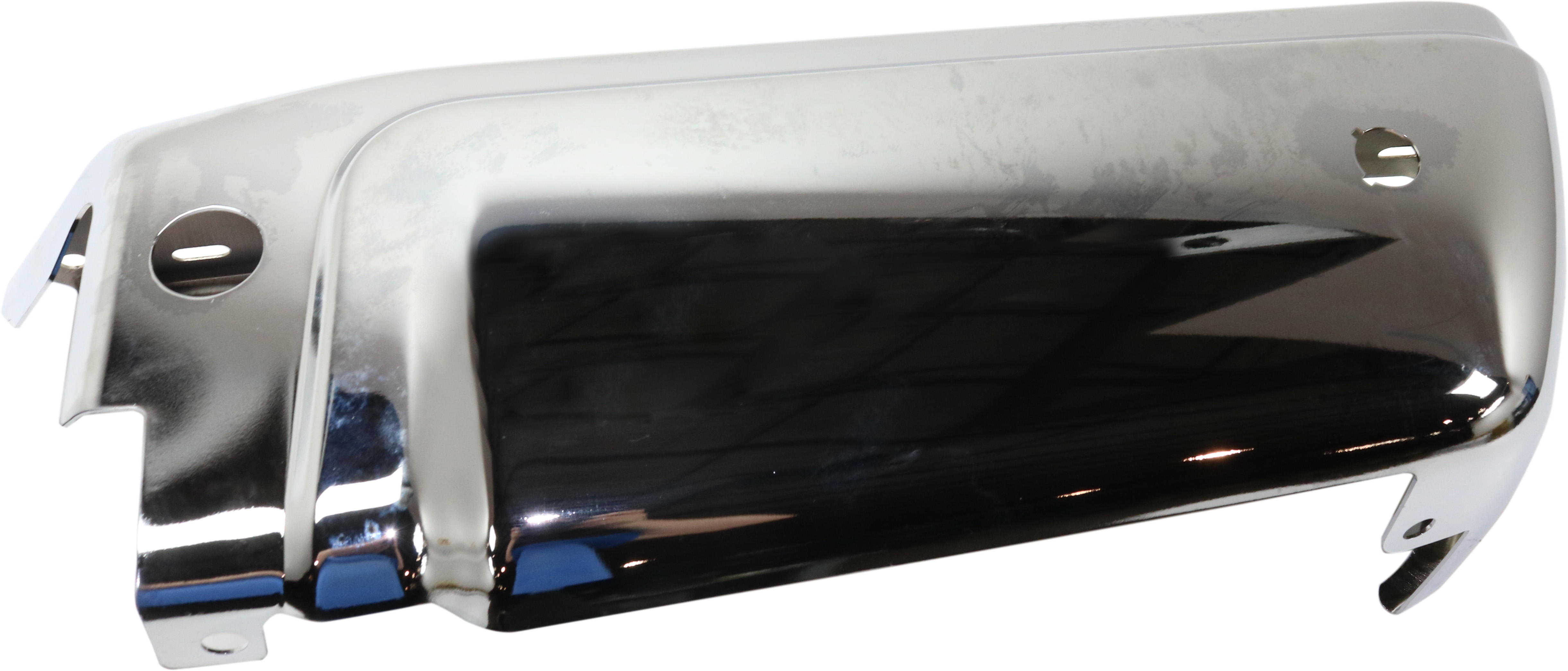 AM F SERIES SUPER DUTY 08-16 STEP BUMPER FACE BAR ONLY w o Pad w Pad Provision w o Mounting Bracket RH Chrome w Rear Object Sensor Holes SKU RF82590005 Partslink FO1105121 OEM 9C3Z17906D PFM