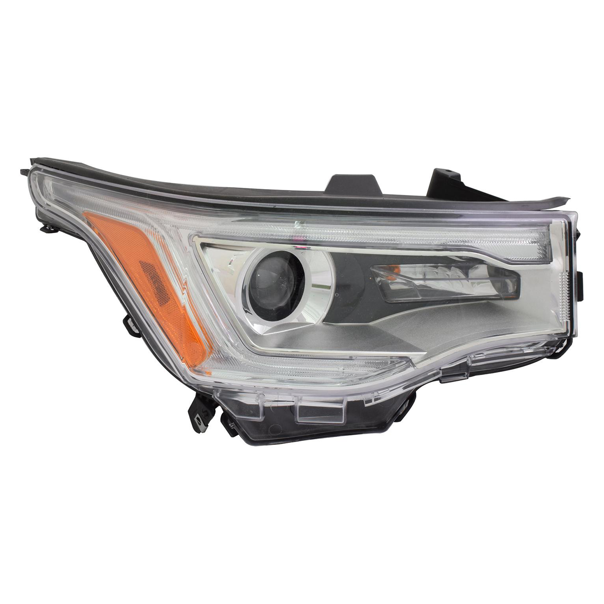AM ACADIA 17-19 HEAD LAMP RH Assembly Halogen w LED Daytime Running Lamps w o Logo w o All Terrain Package SKU RG10010017 Partslink GM2503446 OEM 84396068