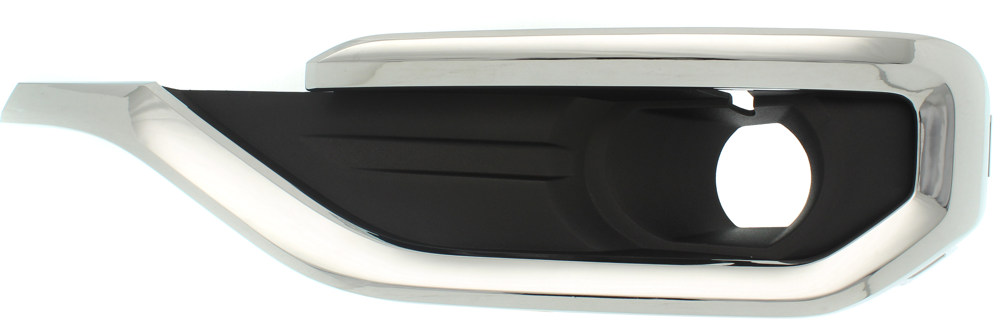 AM ACADIA 17-19 FRONT FOG LAMP MOLDING LH Black w Bright Chrome Molding SKU RG10820002 Partslink GM1038209 OEM 84693622-84547769