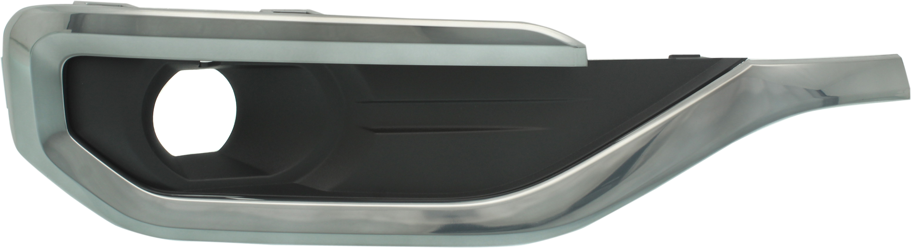 AM ACADIA 17-19 FRONT FOG LAMP MOLDING RH Black w Smoked Chrome Molding SKU RG10860003 Partslink GM1039208 OEM 84655152-84142275
