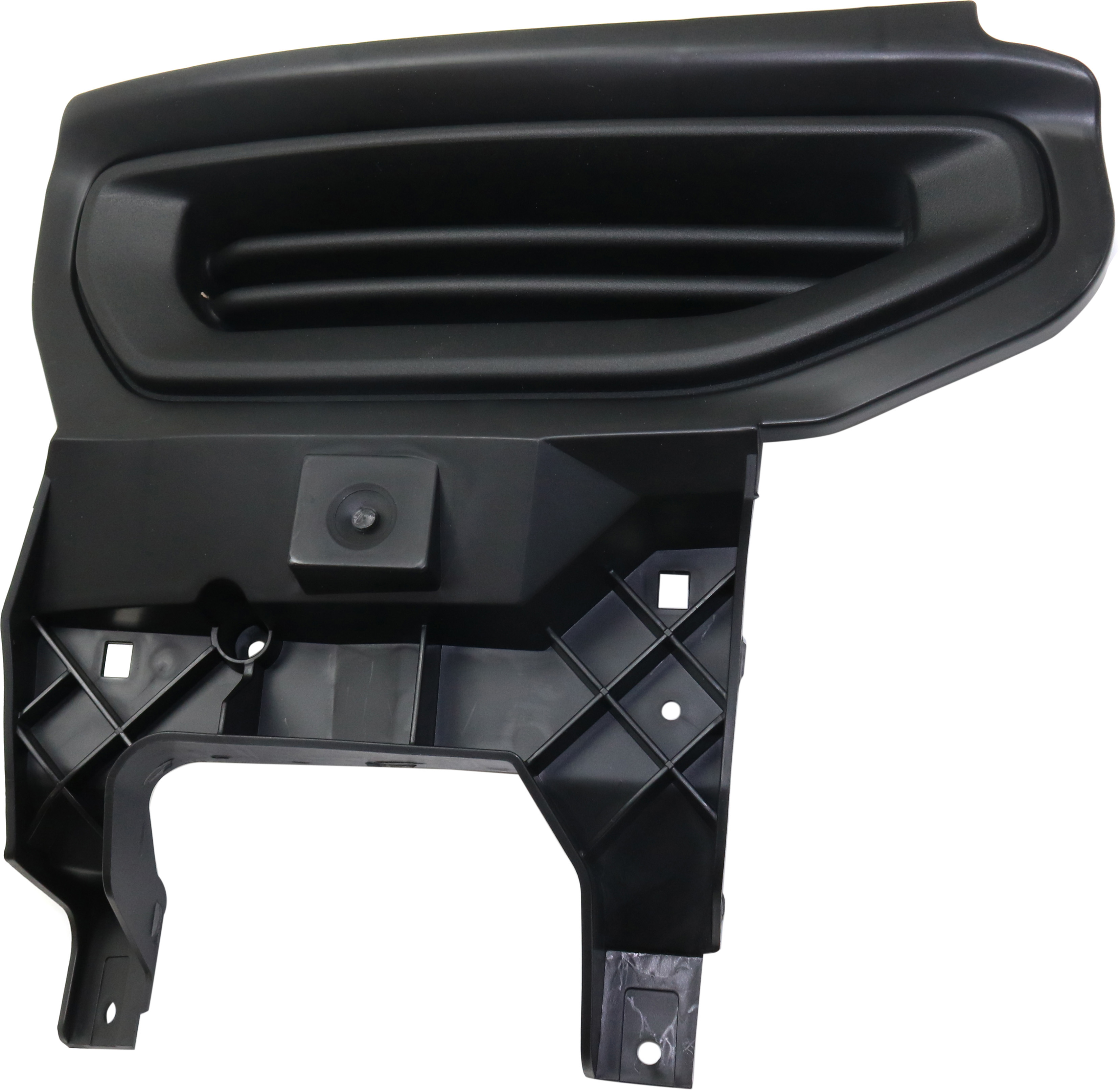 AM SIERRA 1500-16-18 FOG LAMP COVER RH Txtd Blk w Chr Bumper Exc. Denali Model Includes 19 Sierra 1500 Limited SKU RG10860007 Partslink GM1039224 OEM 23243506
