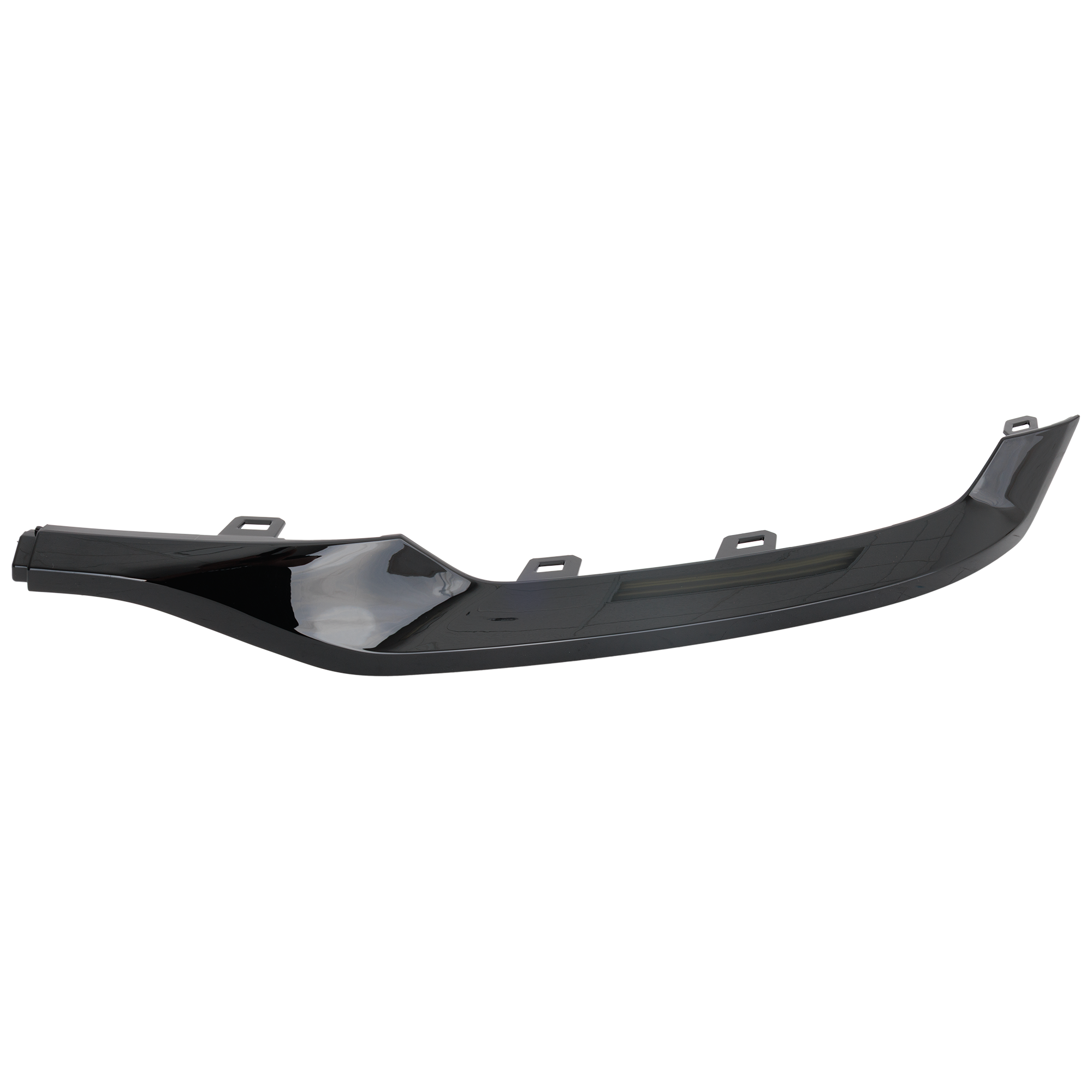 AM TERRAIN 22-24 REAR BUMPER MOLDING RH Outer ABS Plastic Gloss Black SLT Model w Elevation Edition Package SKU RG76350023 Partslink GM1147123 OEM 85138684