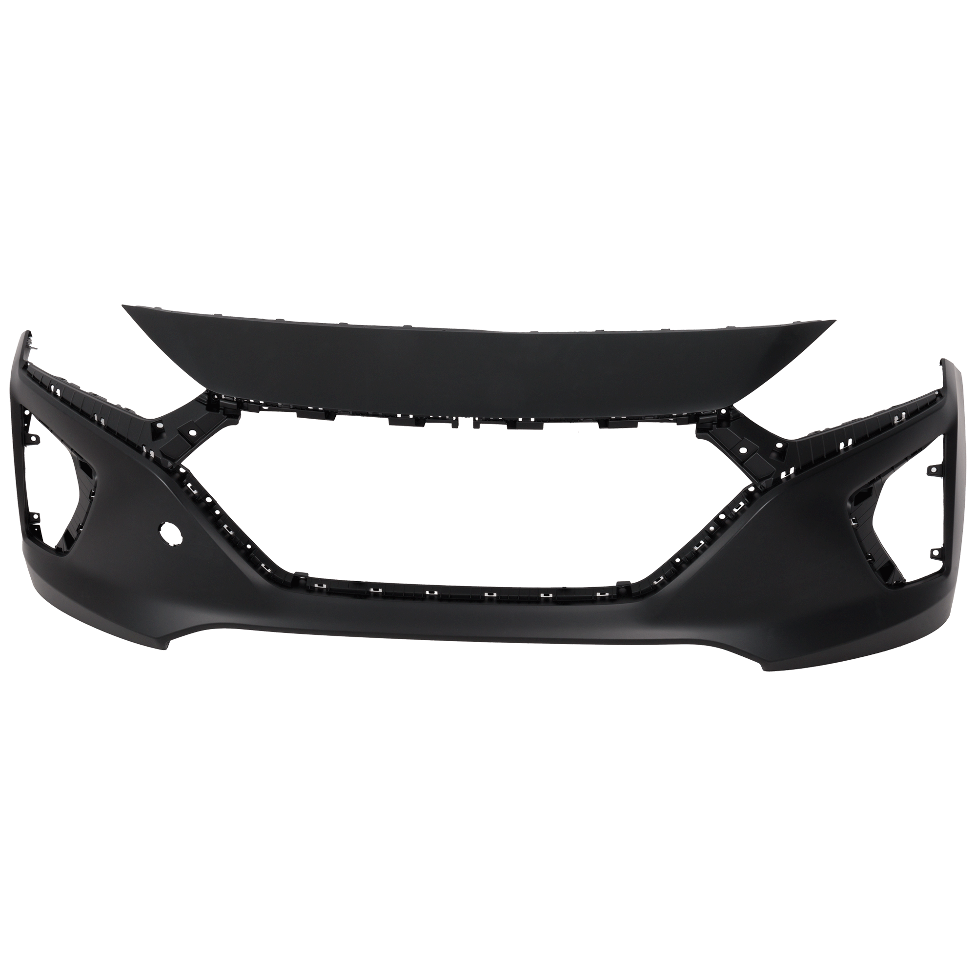AM IONIQ 17-19 FRONT BUMPER COVER Primed w o Sensor Hole Hybrid Model SKU RH01030053P Partslink HY1000222 OEM 86511G2000