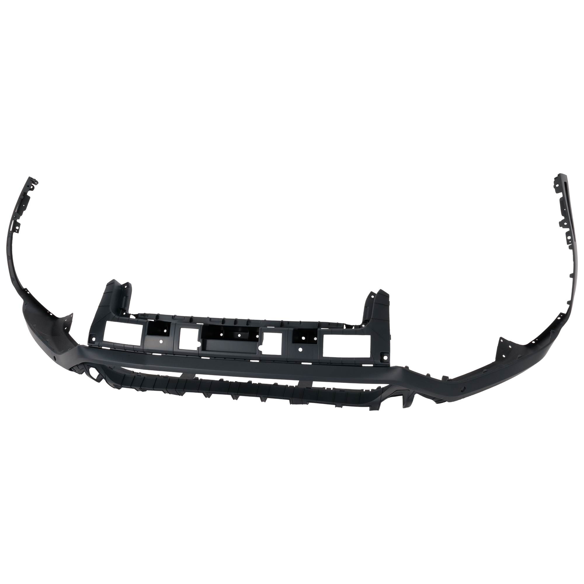 AM PALISADE 20-22 FRONT BUMPER COVER Lower Primed w Park Assist Sensor Holes Limited Ultimate Models CAPA SKU RH01030059PQ Partslink HY1015116C OEM 86550S8110