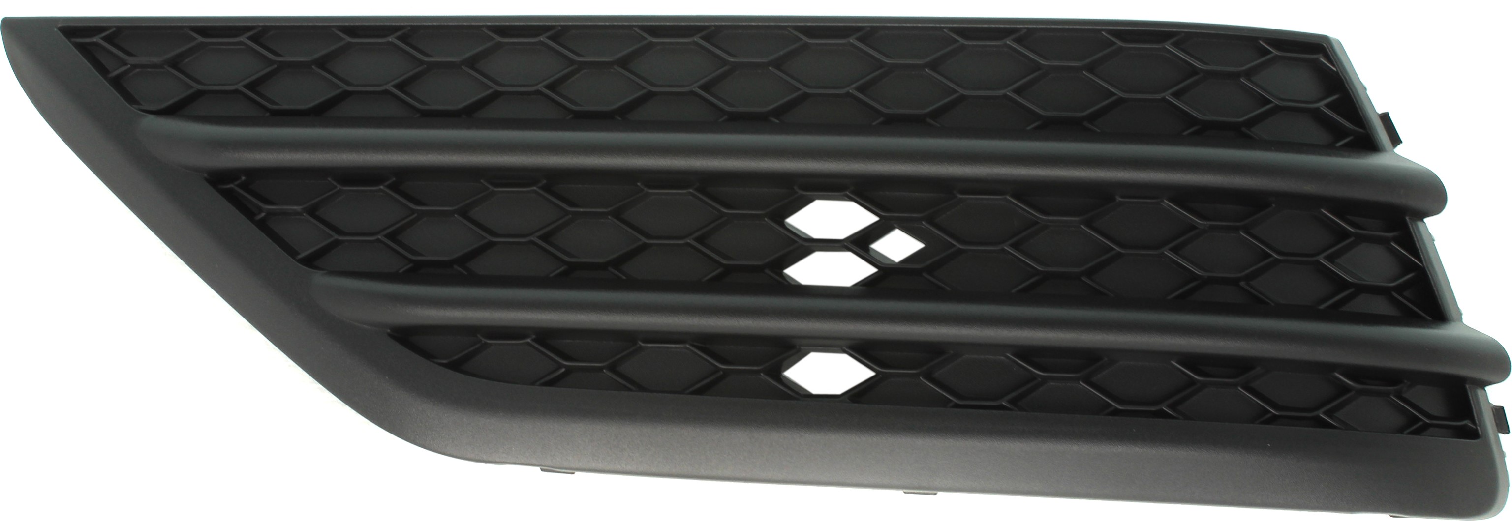 AM PILOT 16-18 FRONT BUMPER GRILLE LH Outer Textured Black LX EX EX L Models w o Parking Aid Snsr Holes SKU RH01550004 Partslink HO1038130 OEM 71107TG7A00