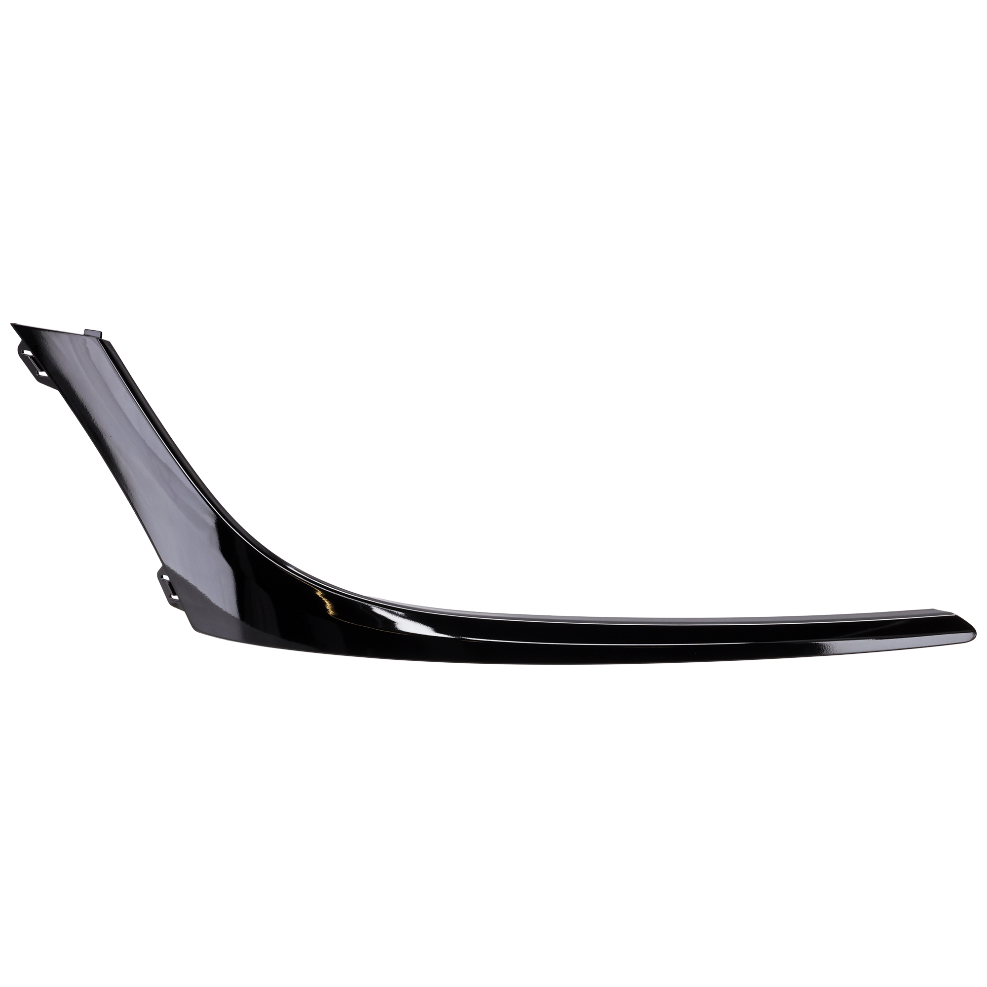 AM KONA ELECTRIC 22-23 FRONT BUMPER MOLDING RH Side Cover Molding Painted Black SKU RH01590081 Partslink HY1047129 OEM 86572K4AA0