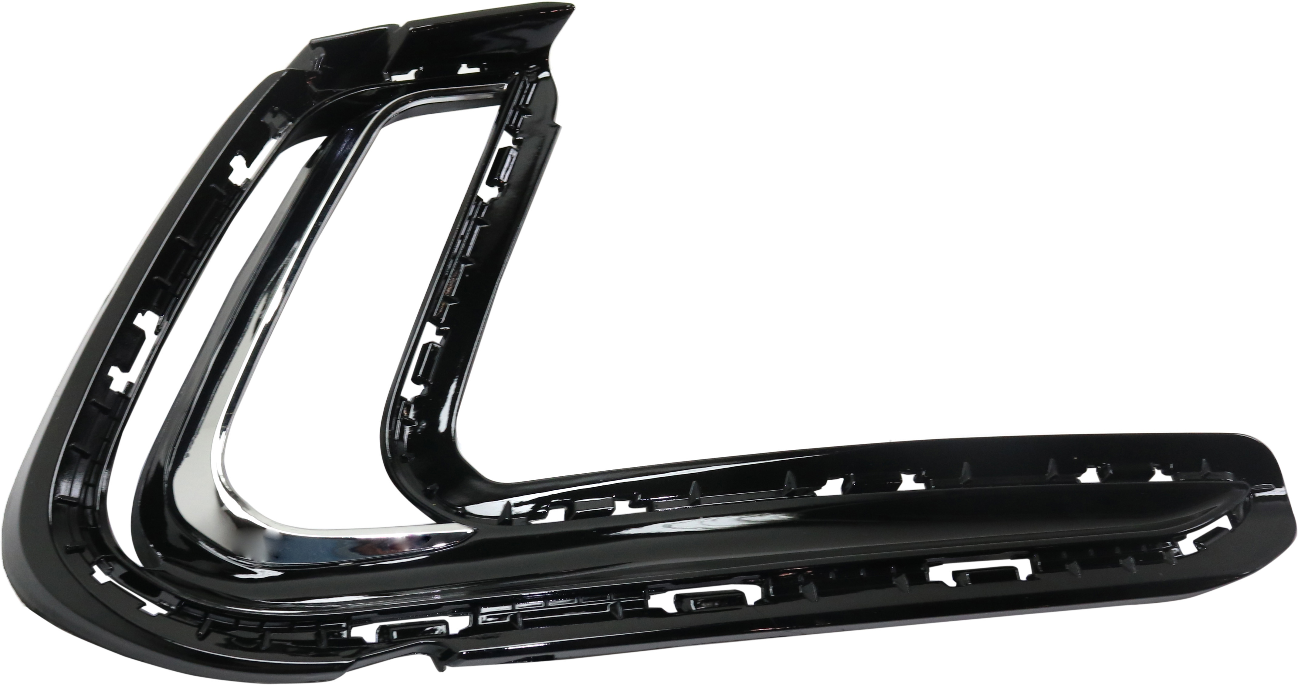 AM ELANTRA 17-18 FRONT BUMPER MOLDING RH Cover Hole Primed w DRL Exc. Sport Model USA Built Vehicle SKU RH01610001 Partslink HY1039126 OEM 86564F3400