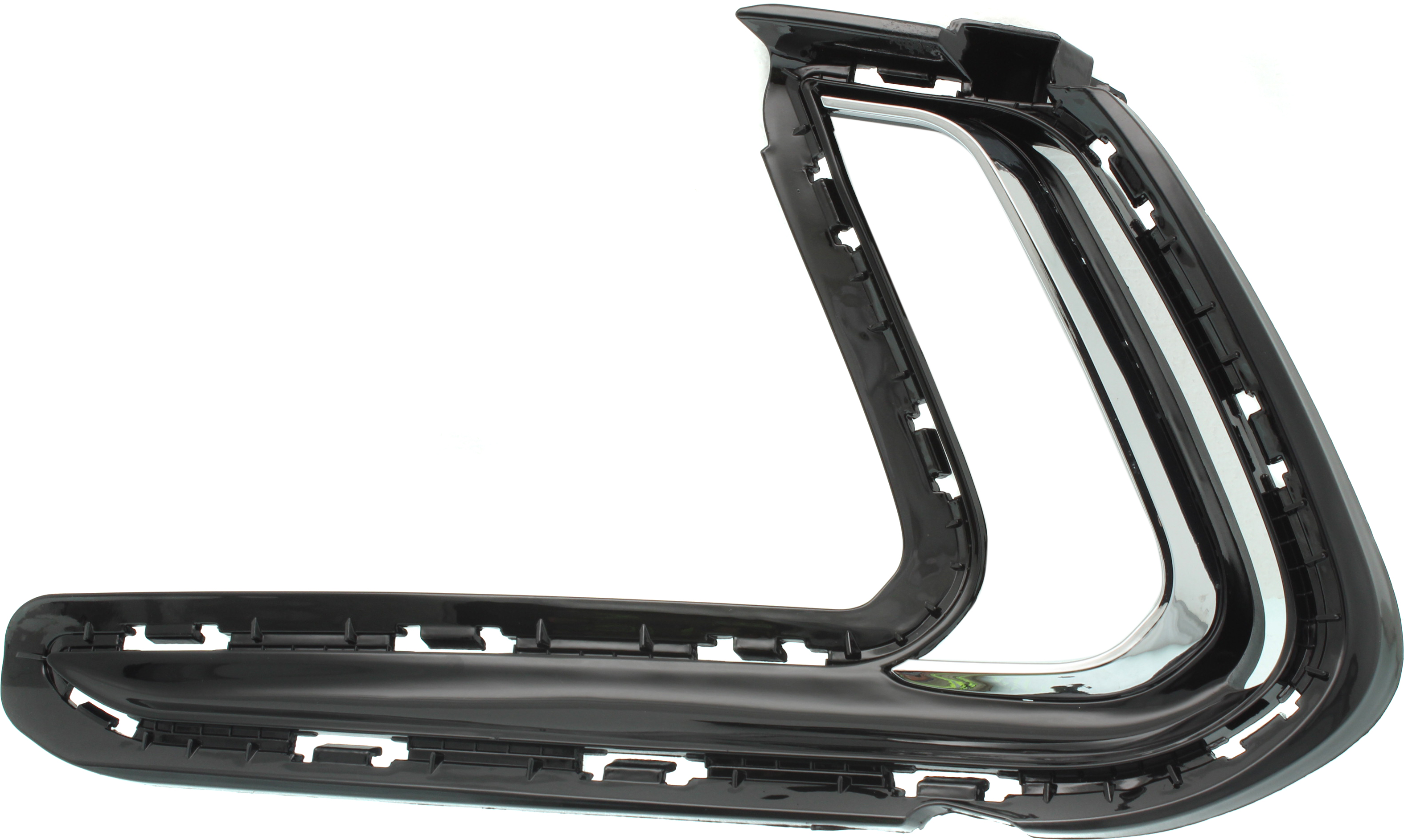 AM ELANTRA 17-18 FRONT BUMPER MOLDING LH Cover Hole Primed w DRL Exc. Sport Model USA Built Vehicle SKU RH01610002 Partslink HY1038126 OEM 86563F3400