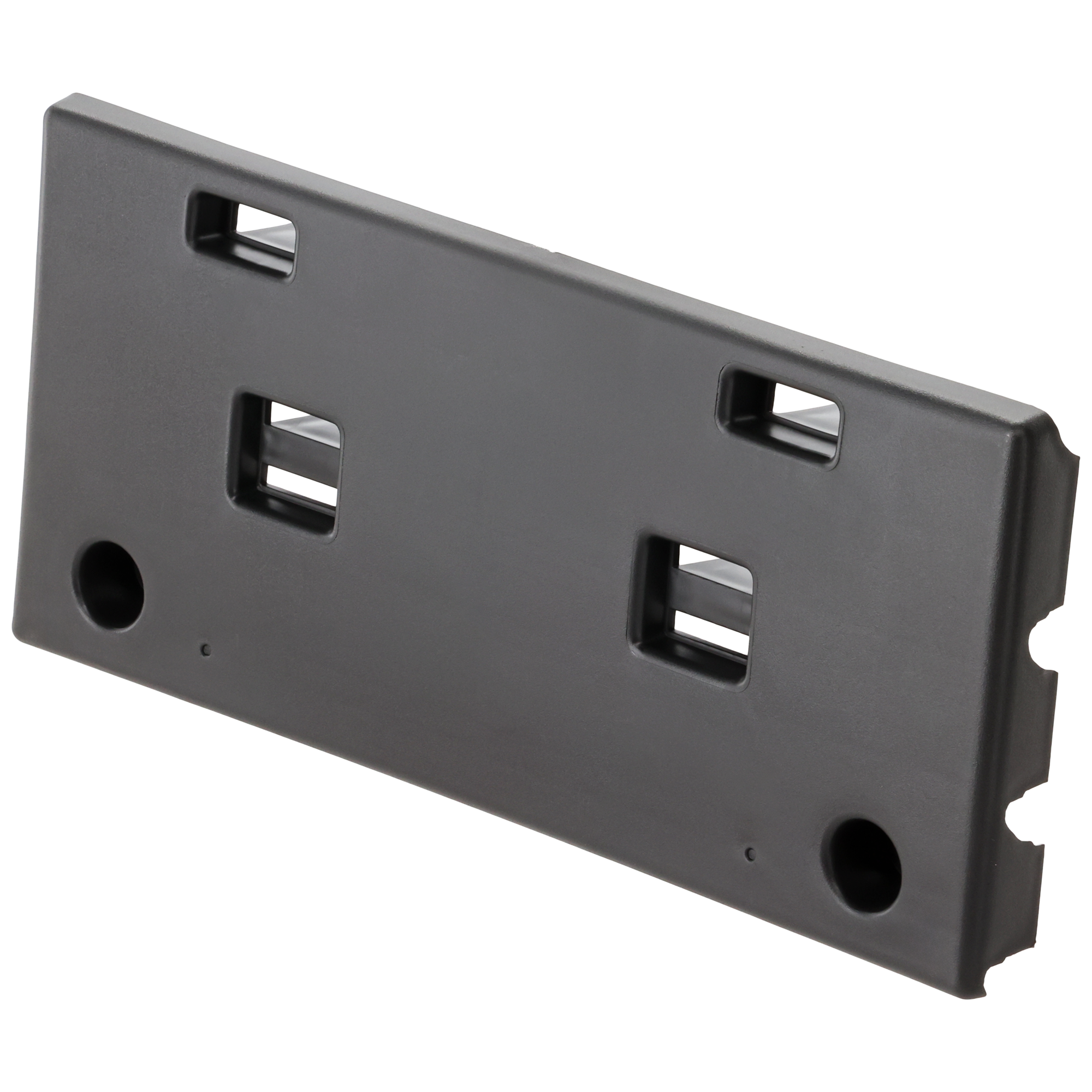AM SONATA 18-19 FRONT LICENSE PLATE BRACKET Txtd Blk Standard Type w or w o ICC Exc. Hybrid Models SKU RH01730004 Partslink HY1068110 OEM 86519C2700