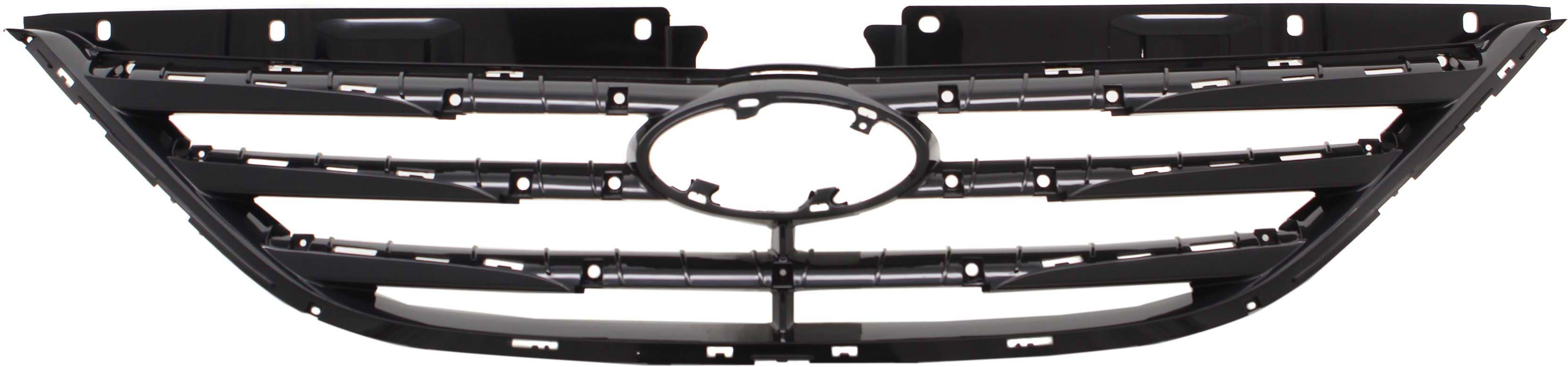 AM SONATA 11-14 GRILLE Textured Black Shell and Insert Type 2 Exc. Hybrid Model SKU RH07010003 Partslink HY1200192 OEM 863513Q800