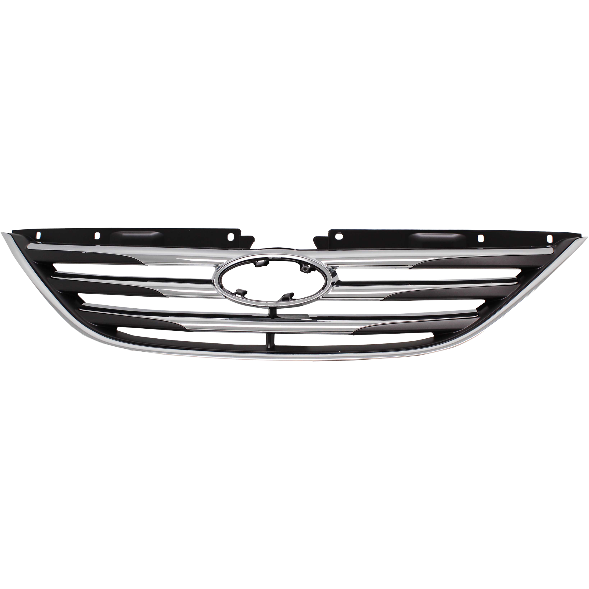 AM SONATA 14-14 GRILLE Chrome Type 1 Exc. Hybrid Model SKU RH07010006 Partslink HY1200187 OEM 863503Q700