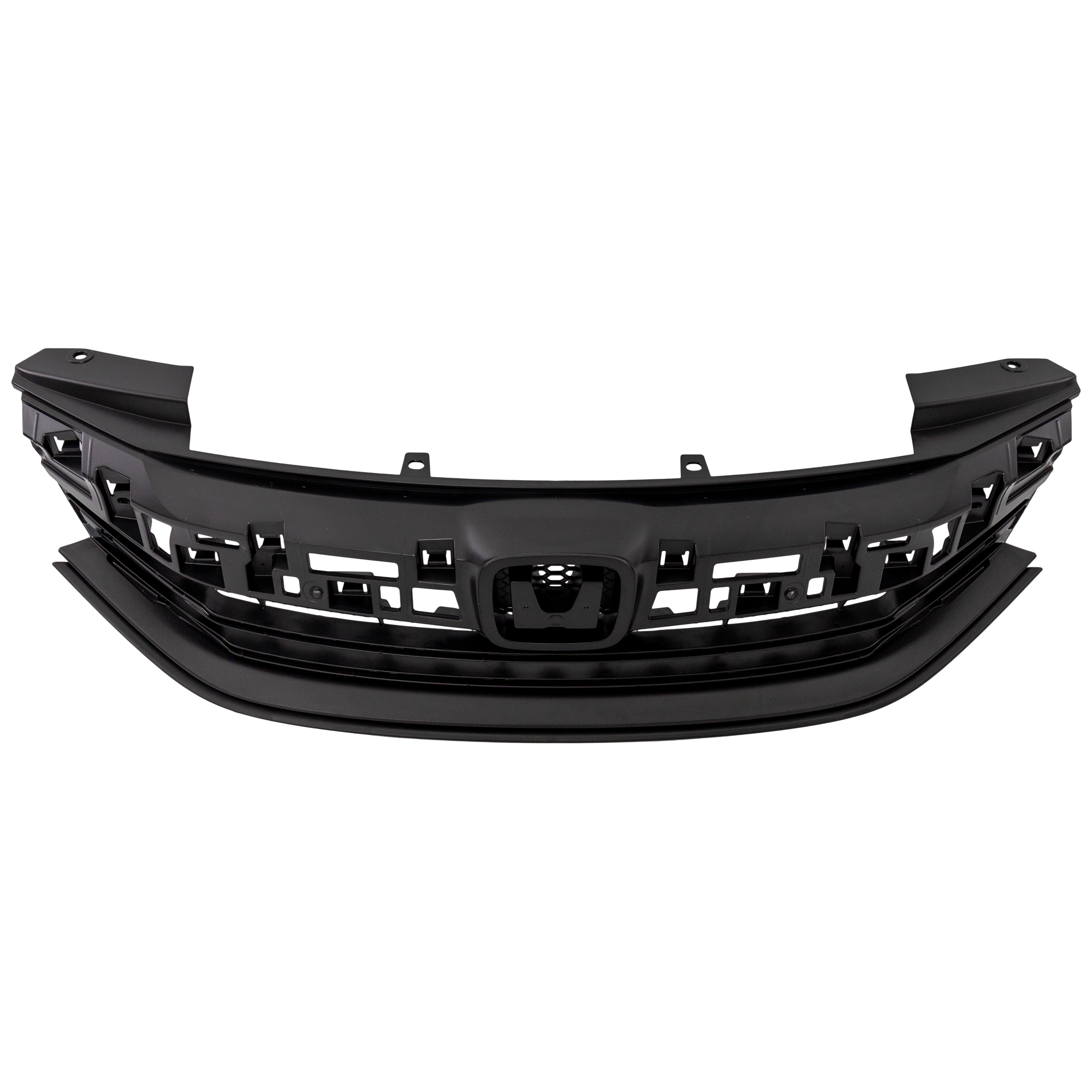 AM ACCORD 16-17 GRILLE Textured Black Shell and Insert Exc. Hybrid Model Sedan SKU RH07010007 Partslink HO1200229 OEM 71121T2FA51