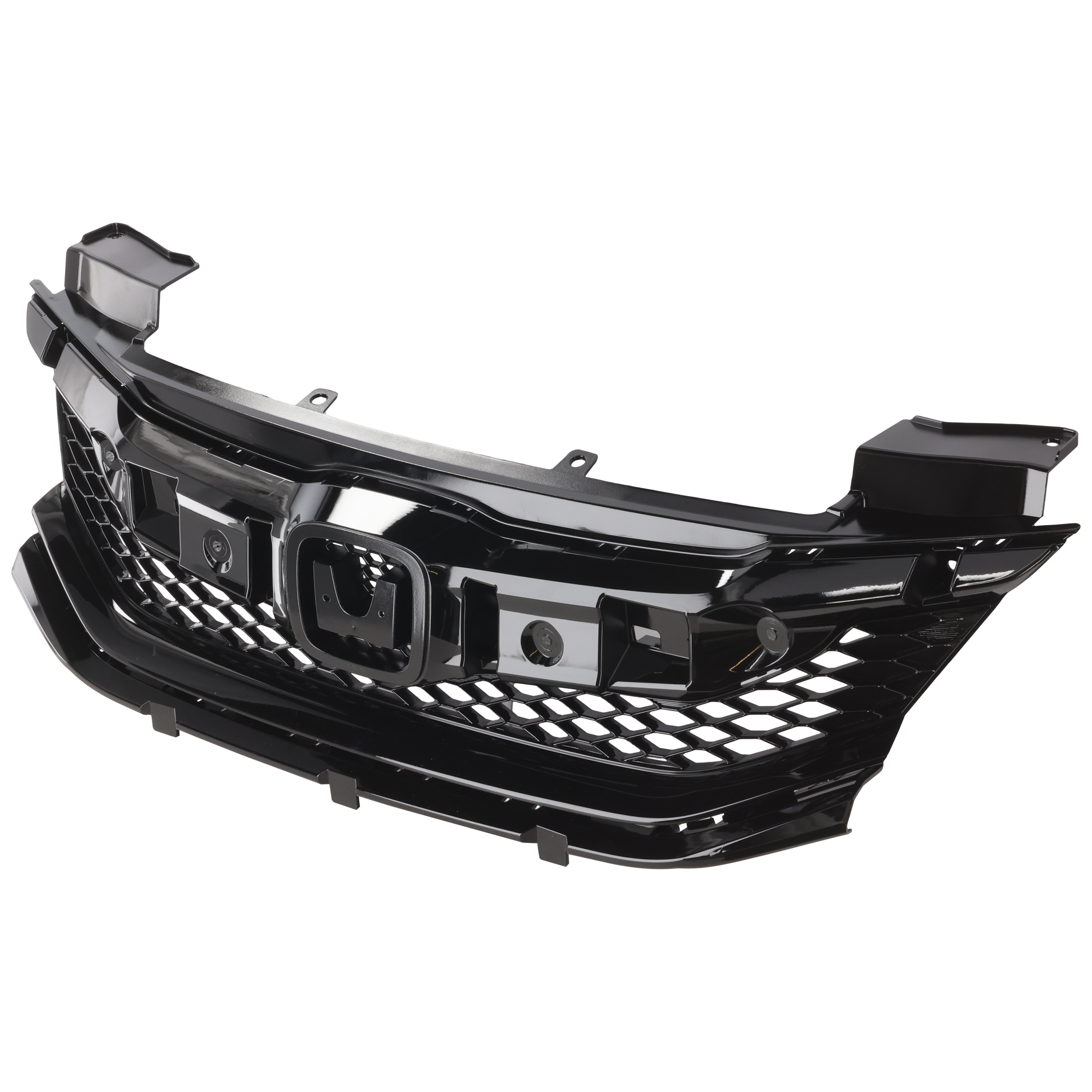 AM ACCORD 16-17 GRILLE Painted Black Shell and Insert Coupe SKU RH07010009 Partslink HO1200230 OEM 71121T3LA51