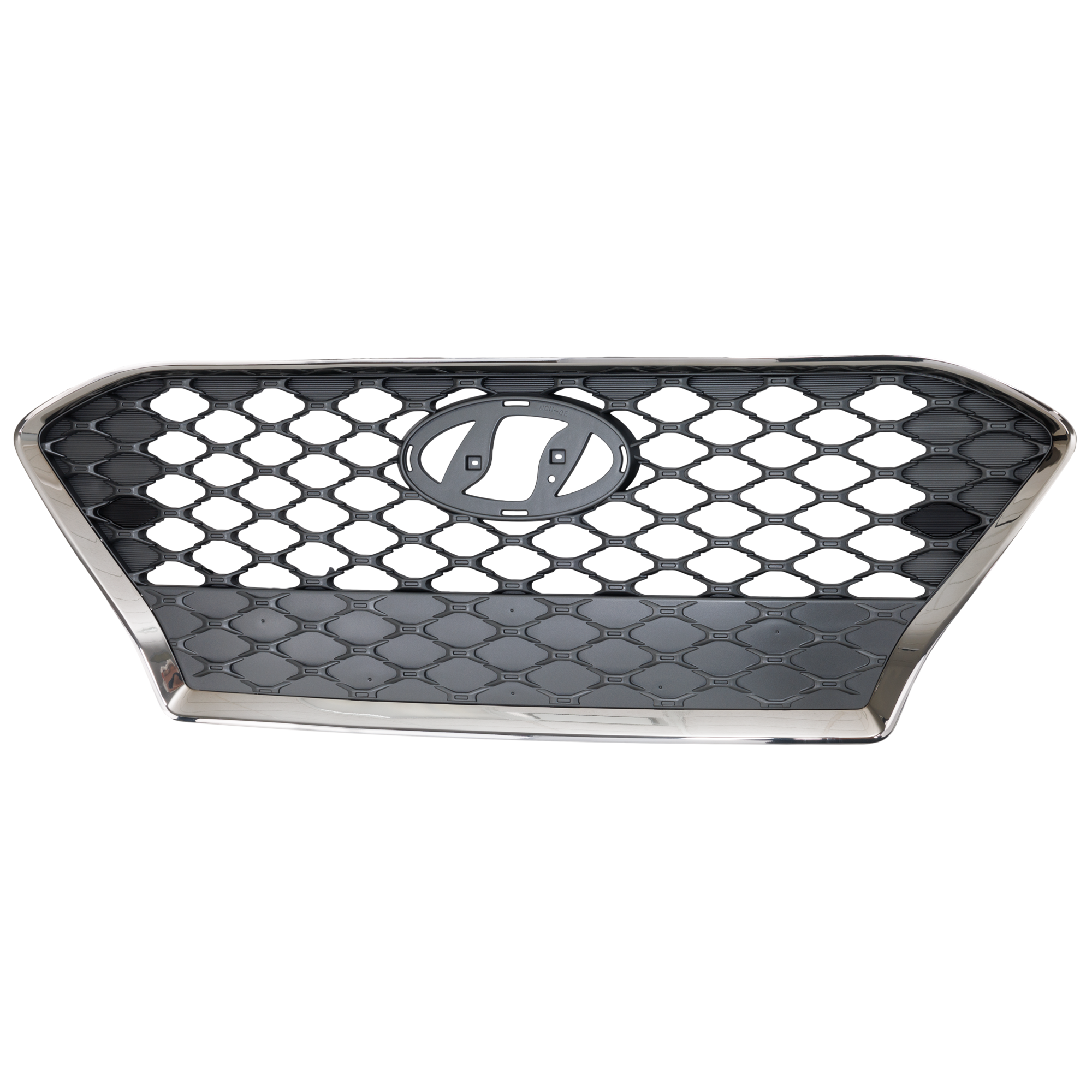 AM KONA 18-21 GRILLE Painted Silver w Black Frame Limited Trend Ultimate Models SKU RH07010037 Partslink HY1200219 OEM 86350J9100