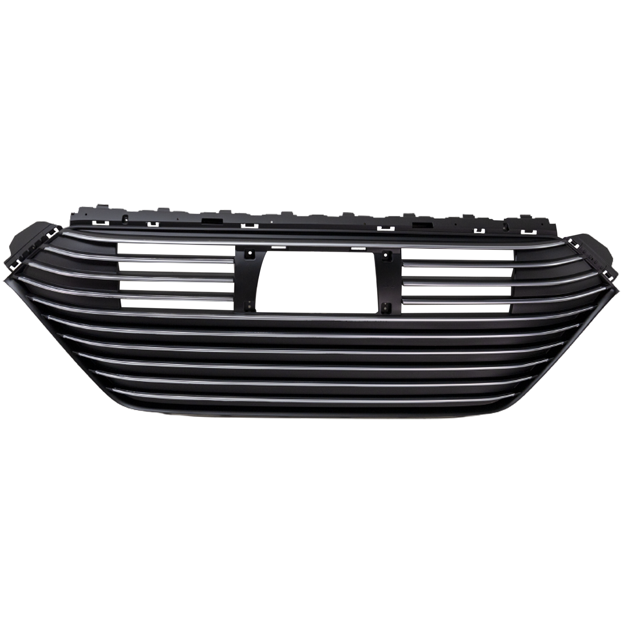 AM IONIQ 17-19 GRILLE Chrome Shell with Painted Black Insert w Intelligent Cruise Control Hybrid Model SKU RH07010045 Partslink HY1200226 OEM 86350G2110