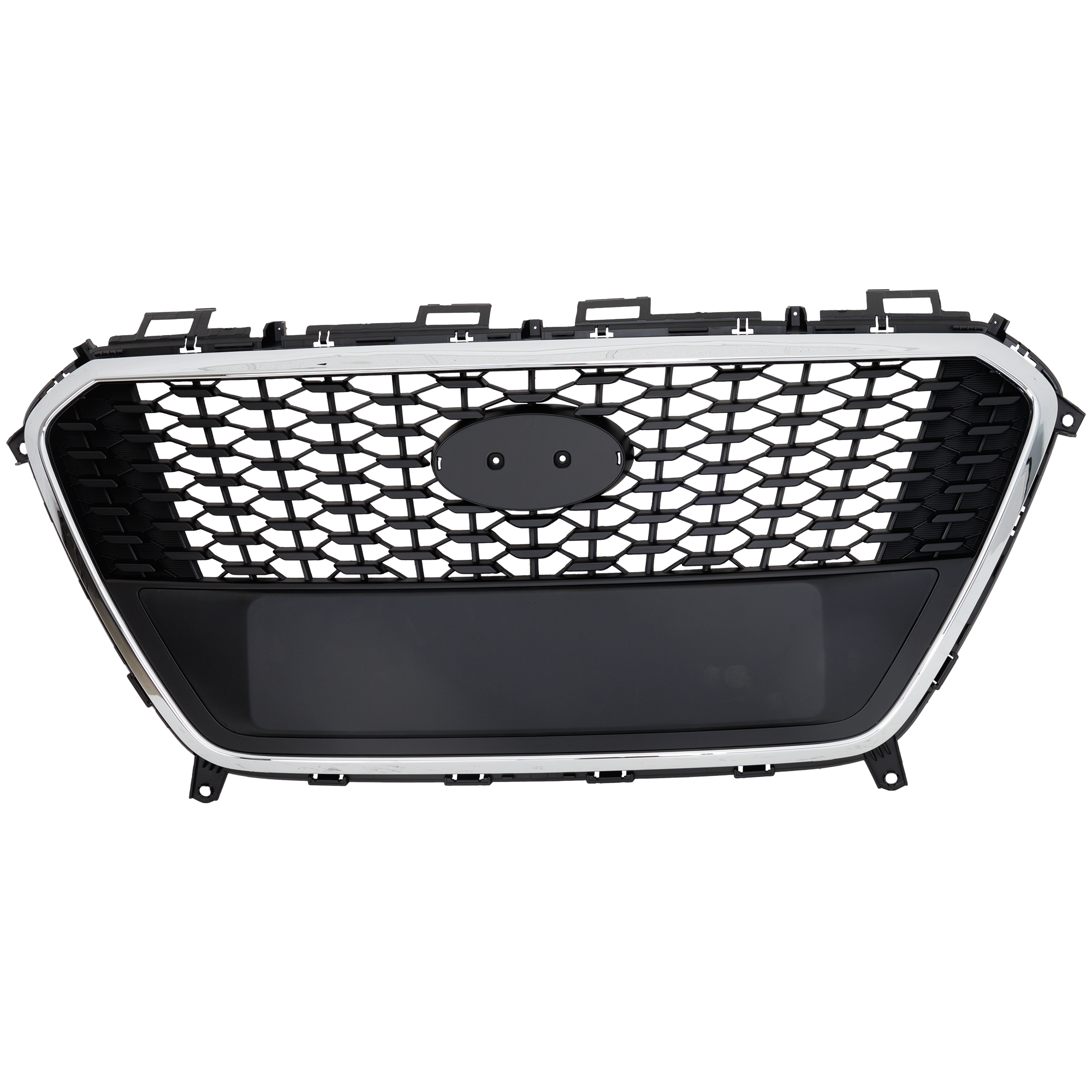 AM SONATA 16-17 GRILLE Black Shell and Insert w o Auto Cruise w o Emblem Hybrid Model SKU RH07010058 Partslink HY1200218 OEM 86350E6100