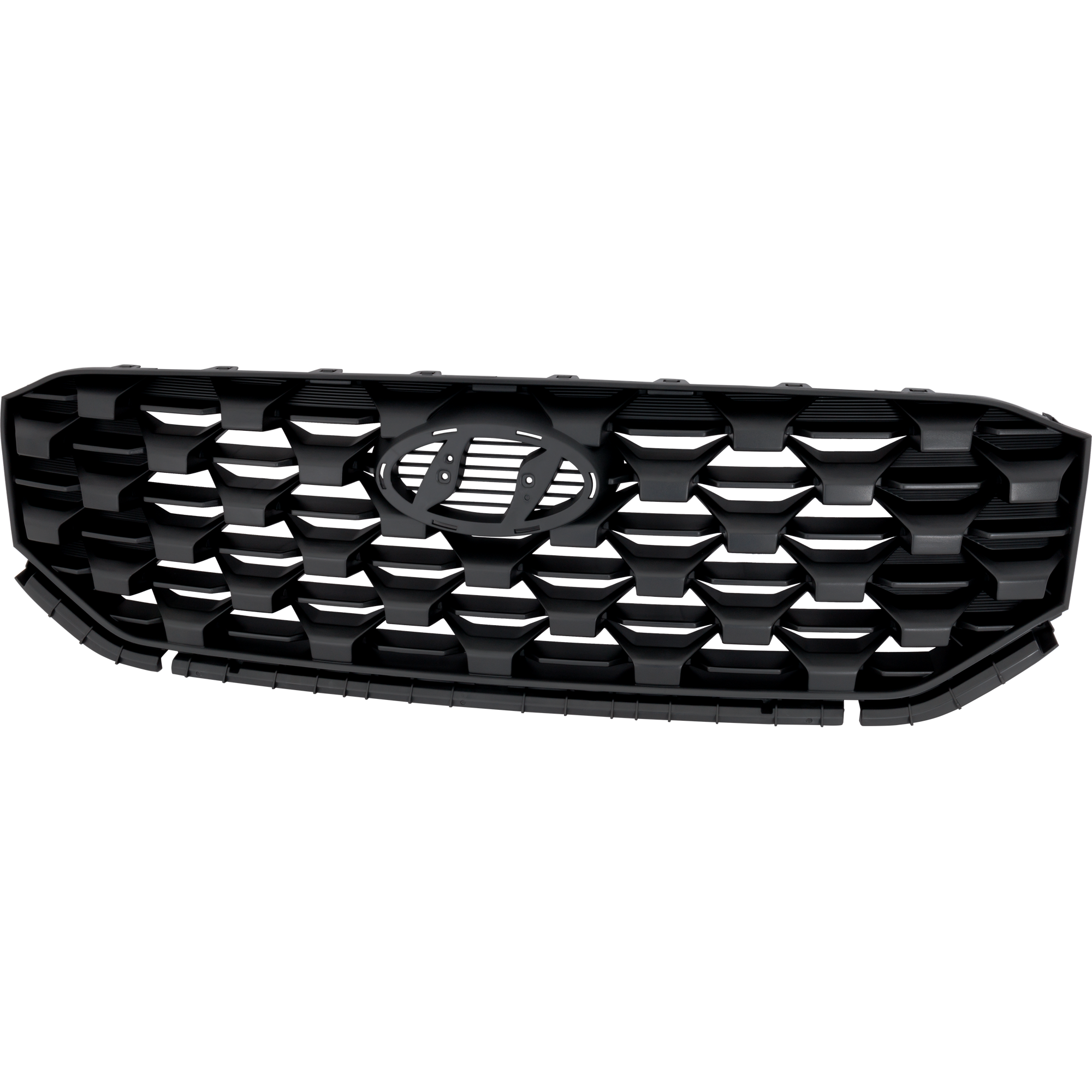 AM SANTA FE 21-22 GRILLE Primed Black Shell and Insert SE XRT Essential Urban Models SKU RH07010074 Partslink HY1200242 OEM 86350S2500