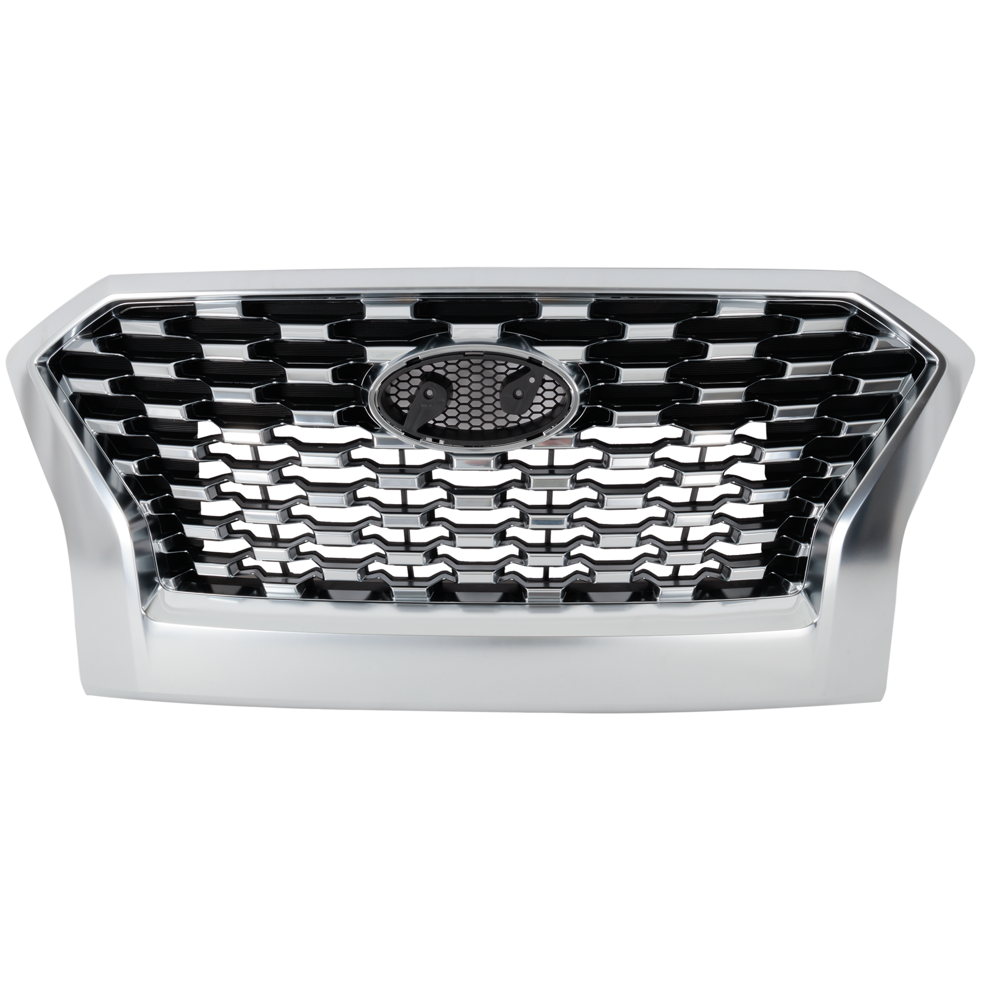 AM PALISADE 20-22 GRILLE Painted Chrome Shell and Insert w Satin Frame SEL w o Parking Sensors Preffered Models SKU RH07010081 Partslink HY1200240 OEM 86350S8150