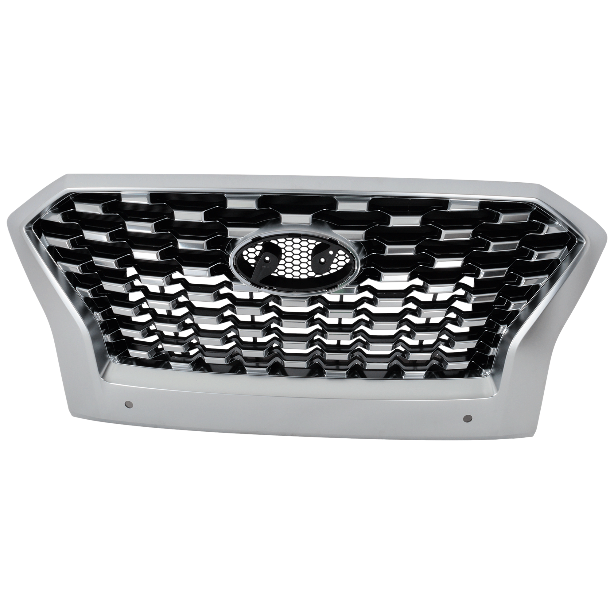 AM PALISADE 20-22 GRILLE Painted Chrome Shell and Insert w Satin Frame w Parking Aid Sensor SEL Model CAPA SKU RH07010082Q Partslink HY1200241C OEM 86350S8160