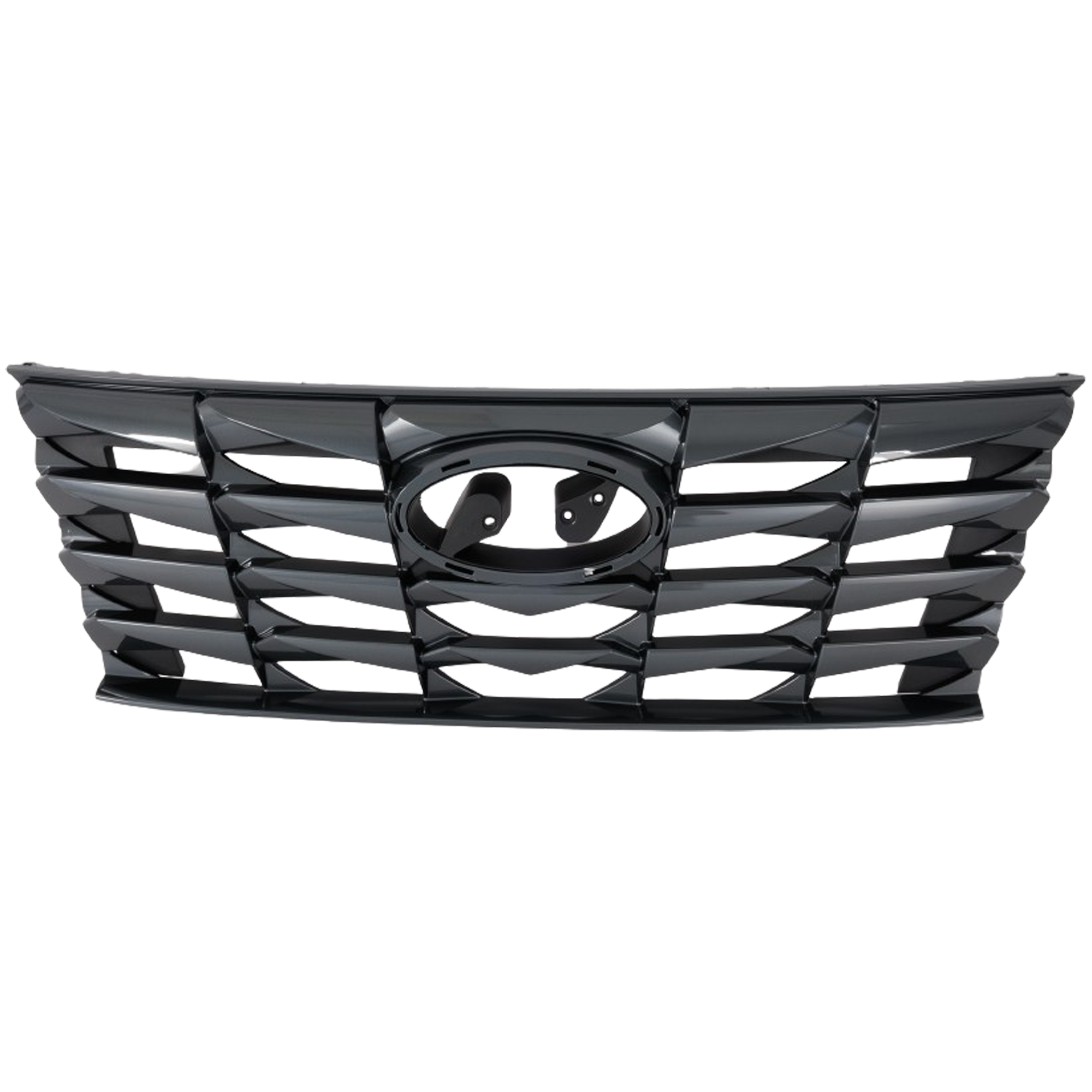 AM TUCSON 22-24 GRILLE Painted Dark Gray Shell and Insert Hybrid Blue SEL SEL Convinience SEL Preffered SE Essential Models CAPA SKU RH07010084Q Partslink HY1200248C OEM 86350N9000