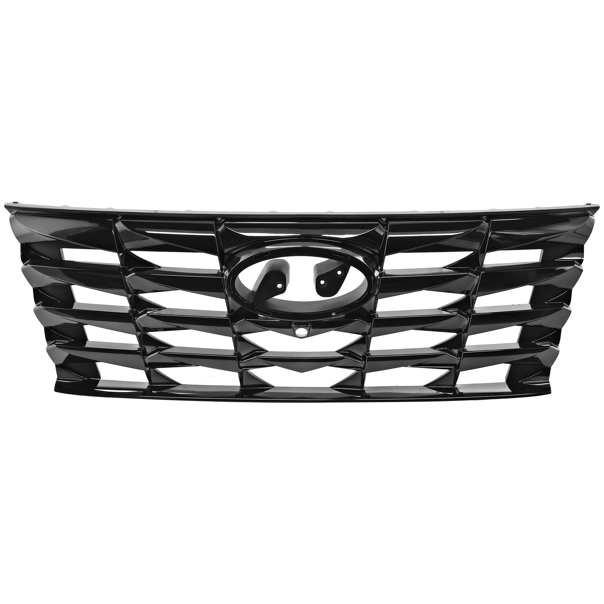 AM TUCSON 22-23 GRILLE Chrome Painted Smoke Black Hybrid Limited Ultimate Limited Models CAPA SKU RH07010085Q Partslink HY1200250C OEM 86350N9110