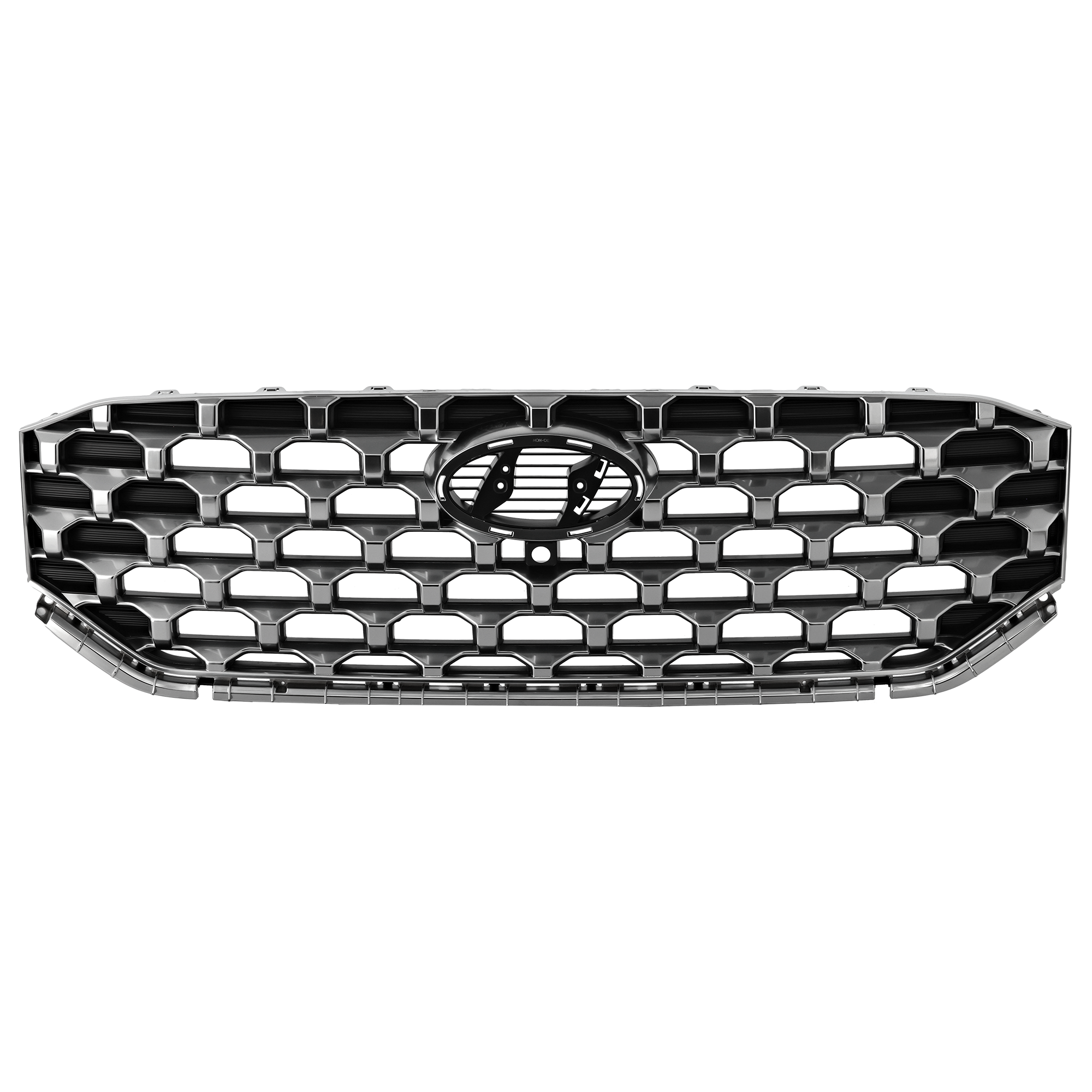 AM SANTA FE 21-23 GRILLE Textured Black Shell and Insert w Painted Satin Frame Hybrid SEL Premium Hybrid Limited Limited Models SKU RH07010087 Partslink HY1200244 OEM 863A0S2610