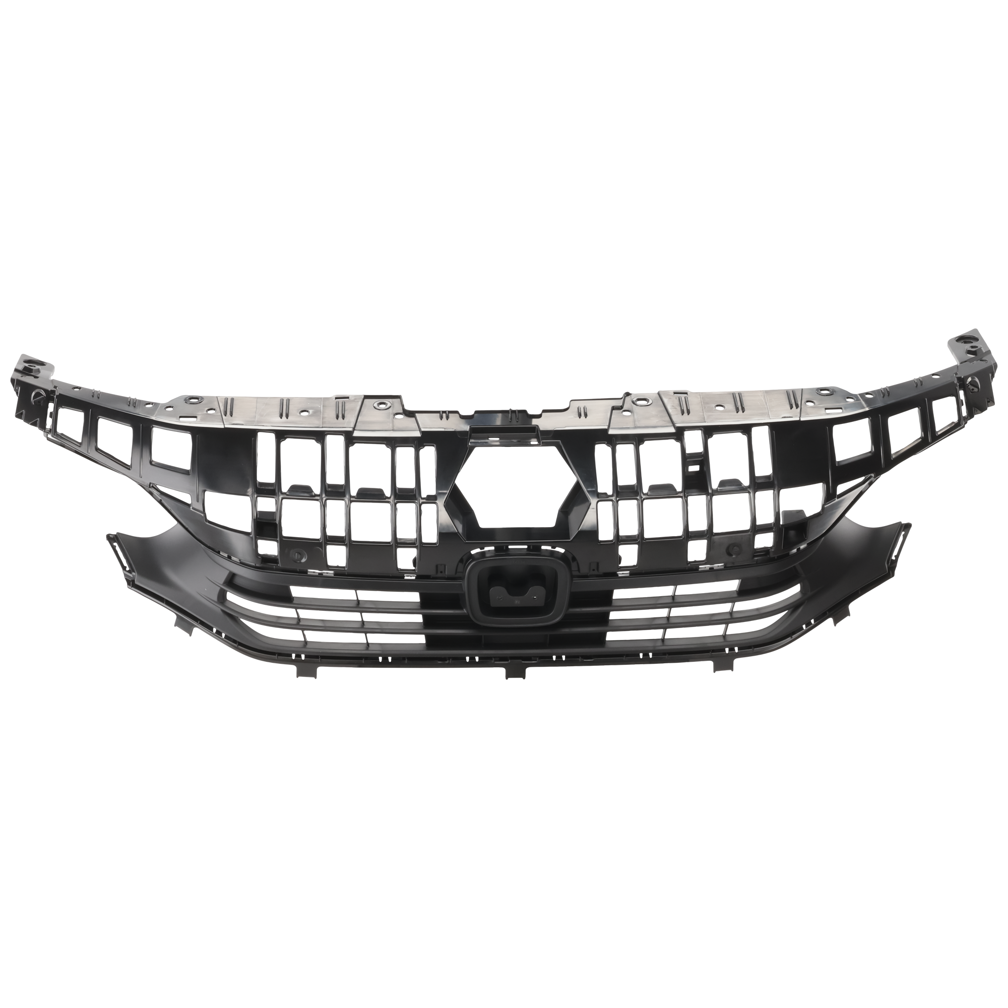 AM CIVIC 22-24 GRILLE Textured Black Shell and Insert EX LX Sport Models w o Emblem Sedan CAPA SKU RH07010098Q Partslink HO1200253C OEM 71200T20A01
