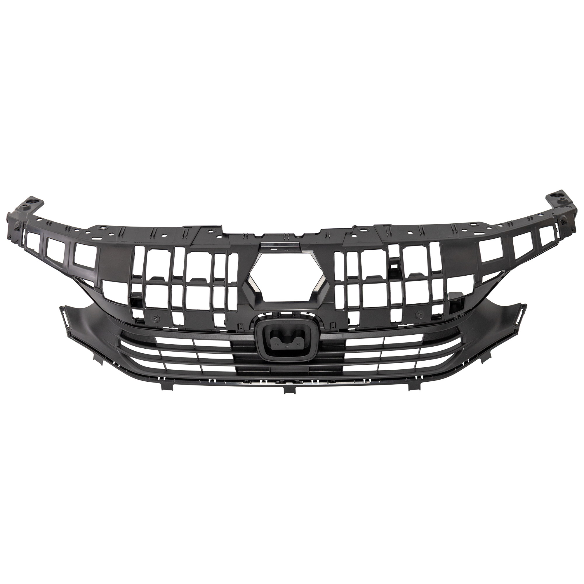 AM CIVIC 22-24 GRILLE Textured Black Shell and Insert EX LX Sport Models w o Emblem Sedan SKU RH07010098 Partslink HO1200253 OEM 71200T20A01