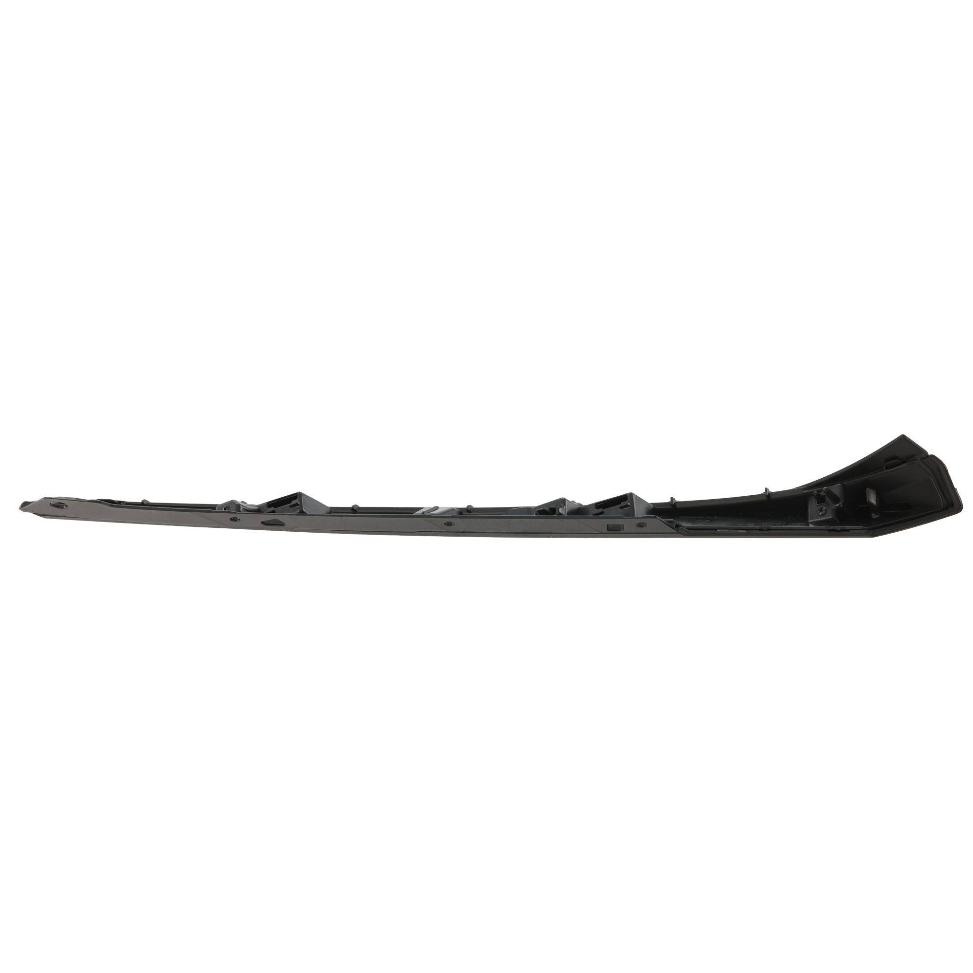 AM CIVIC 17-21 GRILLE MOLDING RH Painted Black Extension 17-19 Type R 20 Type 1 Sedan Hatchback SKU RH07110001 Partslink HO1213124 OEM 71124TEDT01-71124TEGA51-71124T