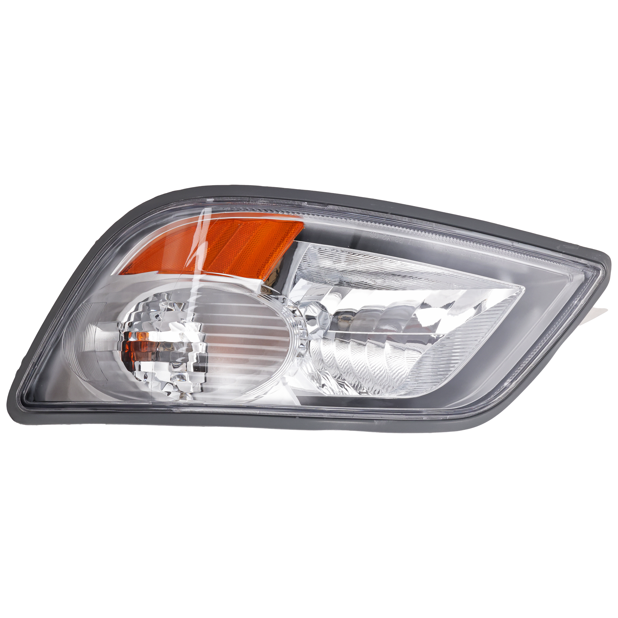 AM MACK CX 98-05 CT 05-07 HEAD LAMP RH Assembly Halogen Chrome Interior SKU RH10010005 HDA OEM 2M0525AM PFM 21836341 PFM PQN0
