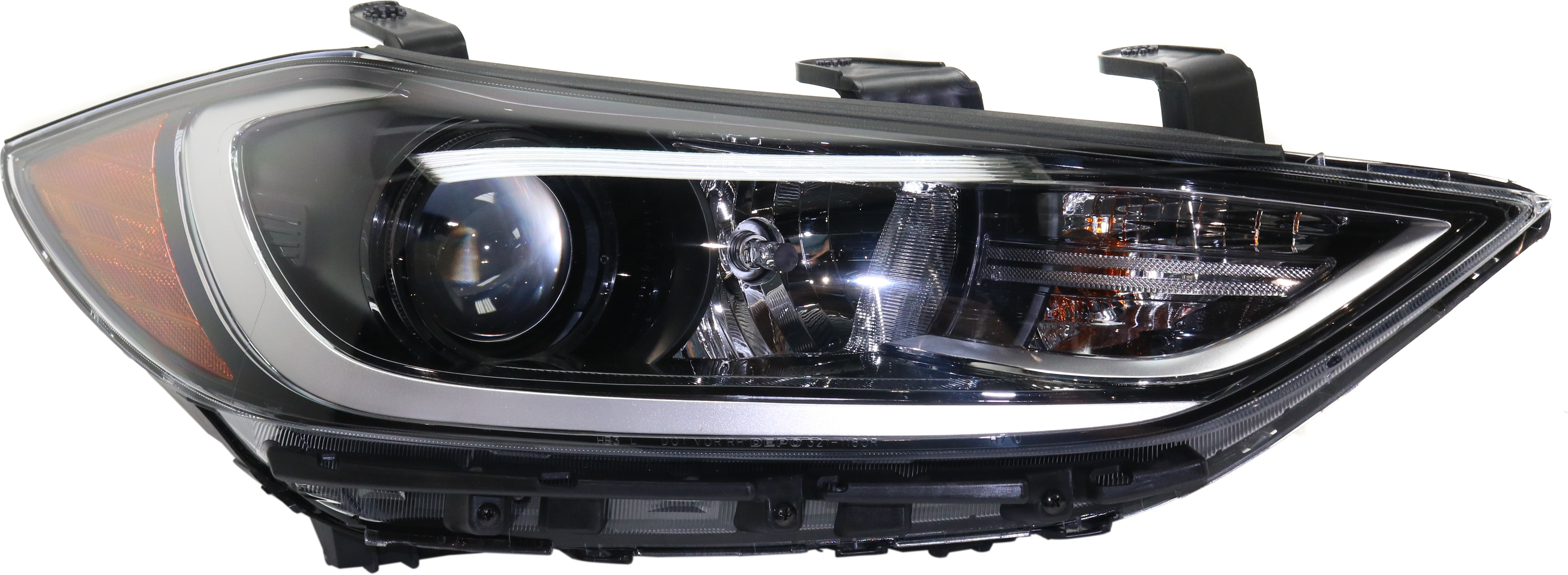 AM ELANTRA 17-18 HEAD LAMP RH Assembly Halogen w Daytime Running Light USA Built Vehicle SKU RH10010009 Partslink HY2503210 OEM 92102F3010