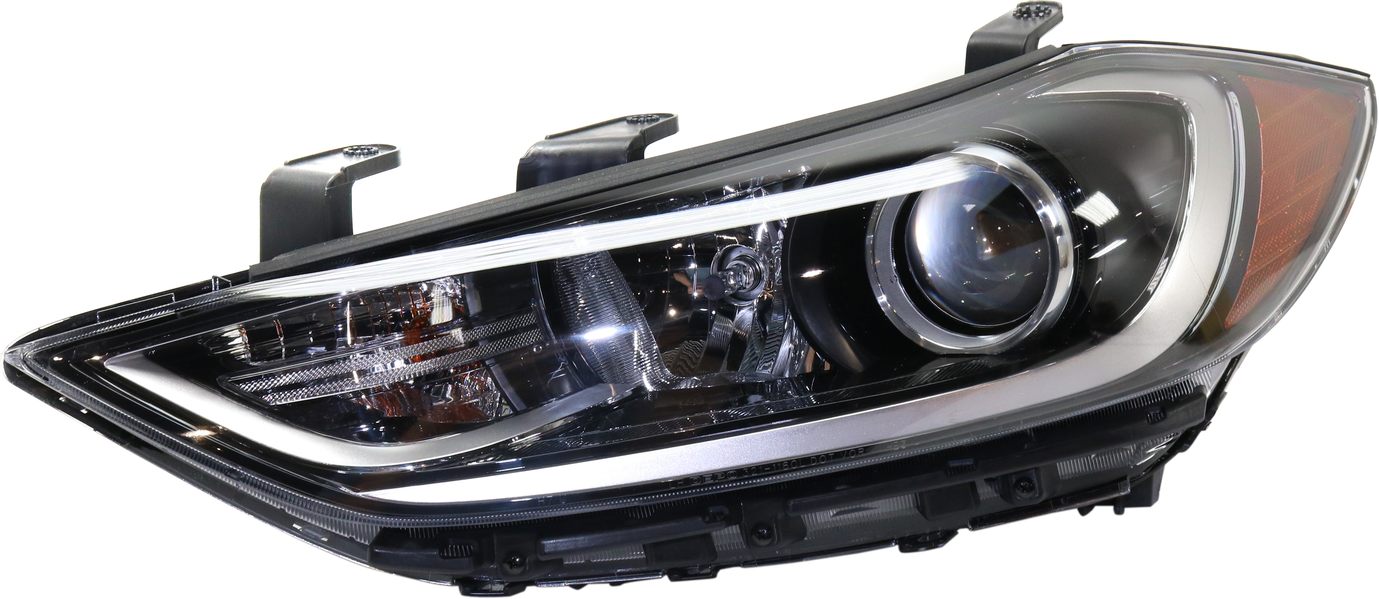AM ELANTRA 17-18 HEAD LAMP LH Assembly Halogen w Daytime Running Light USA Built Vehicle SKU RH10010010 Partslink HY2502210 OEM 92101F3010