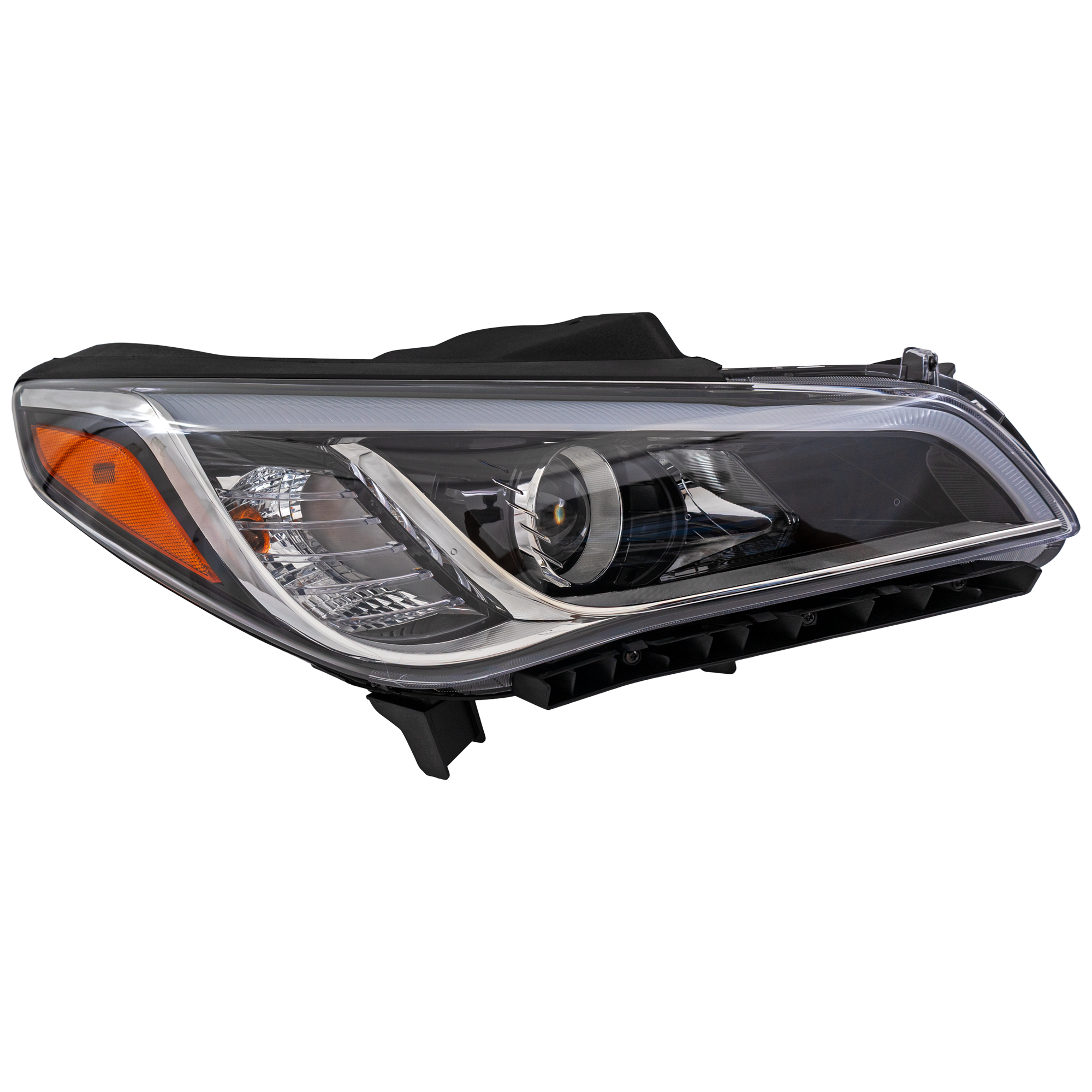AM SONATA 15-17 HEAD LAMP RH Assembly Halogen Exc. Hybrid Model Canada Built w DRL SKU RH10010013 Partslink HY2503201 OEM 92102C2050