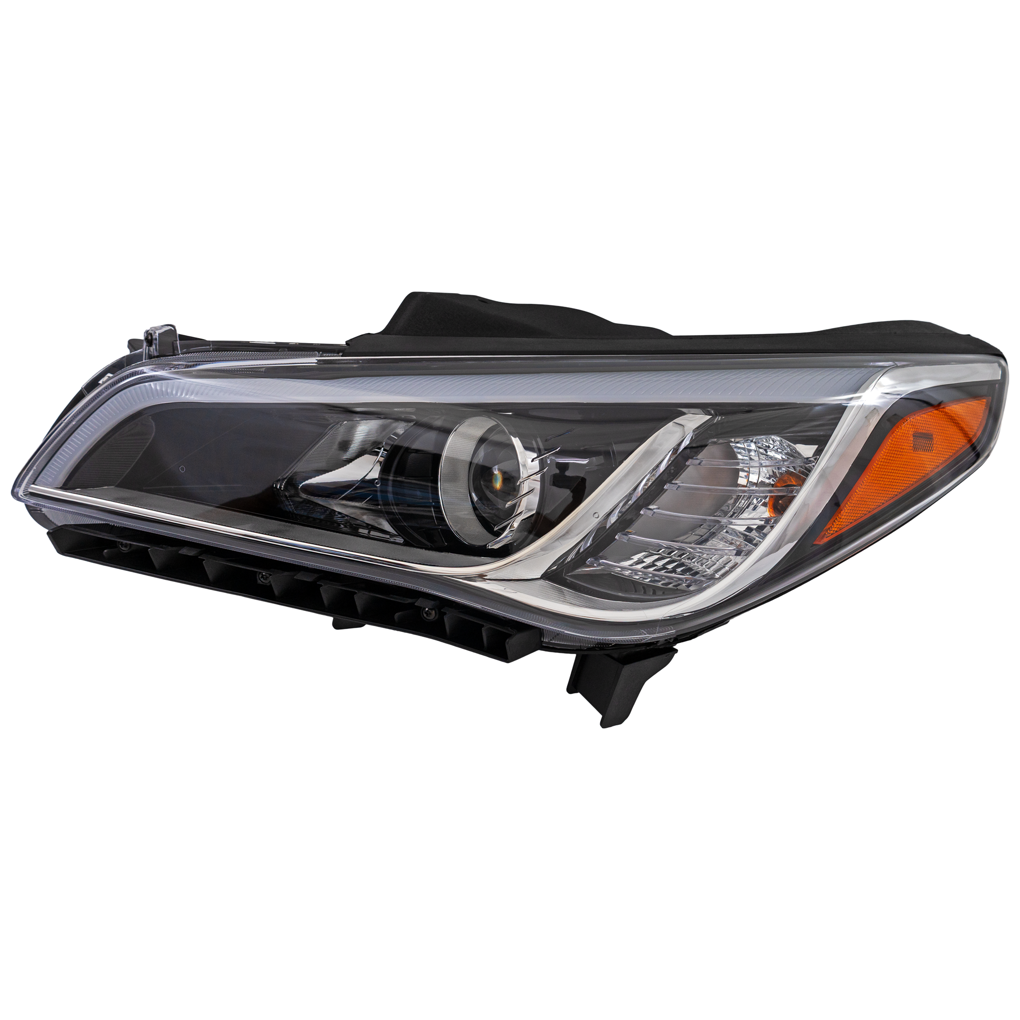 AM SONATA 15-17 HEAD LAMP LH Assembly Halogen Exc. Hybrid Model Canada Built w DRL SKU RH10010014 Partslink HY2502201 OEM 92101C2050